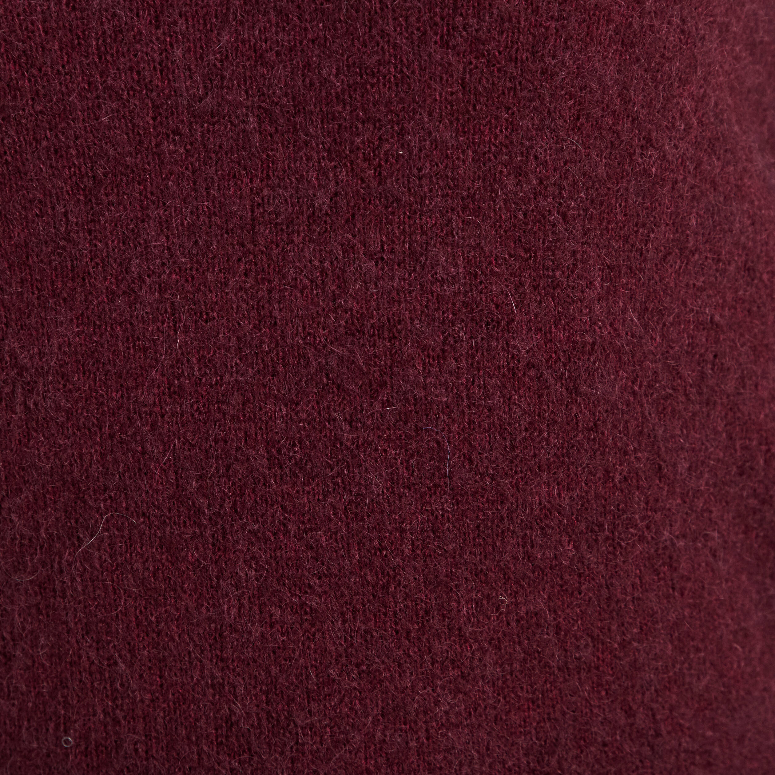 Pull col v bordeaux femme