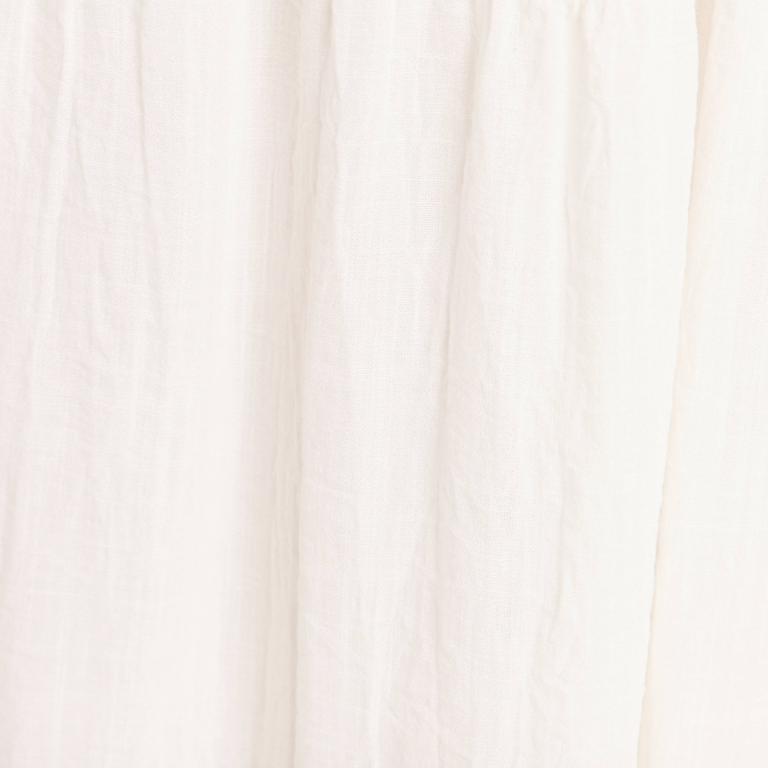 Robe longue &eacute;vas&eacute;e &agrave; fines bretelles ecru femme