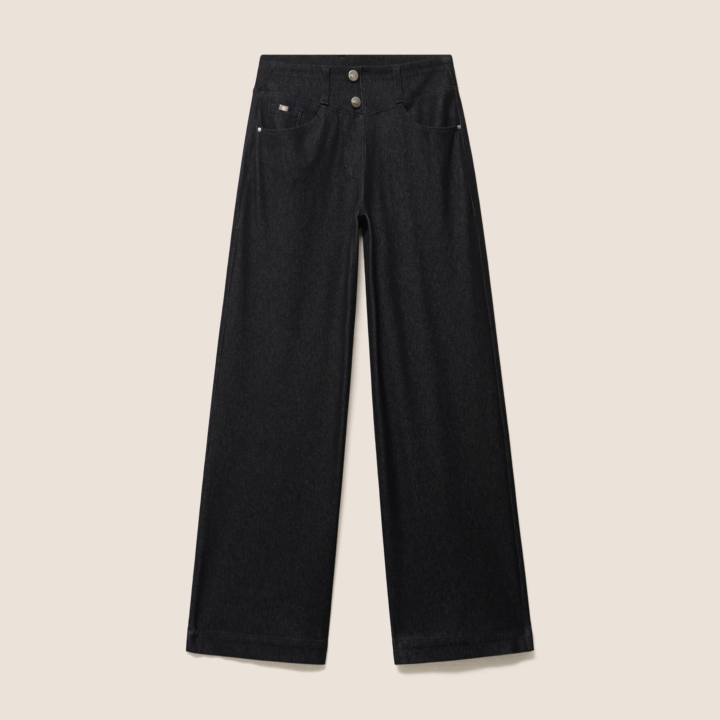 Pantalon Magique L'Enfilable denim noir femme