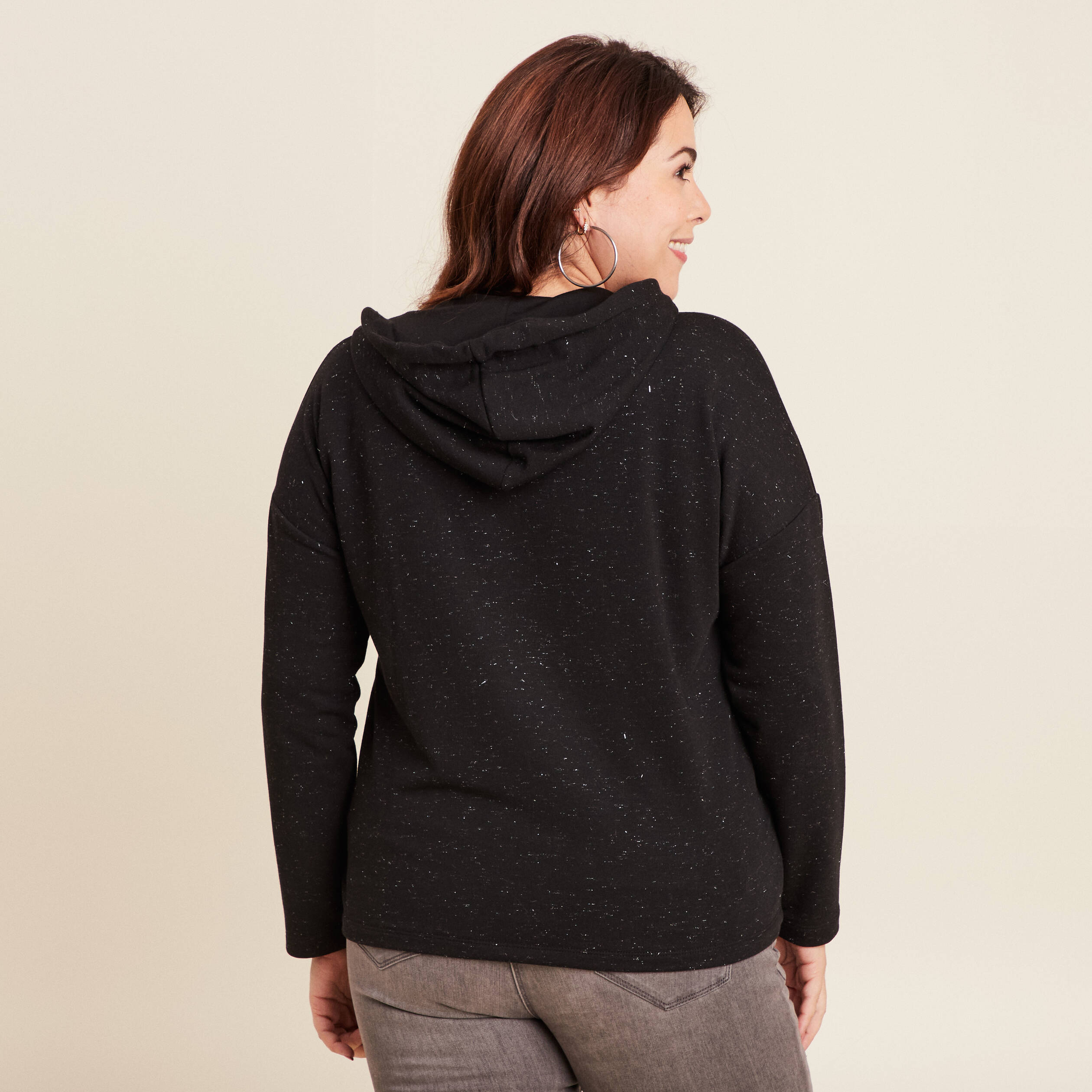 sweat a capuche noir femme Sweat à capuche noir femme