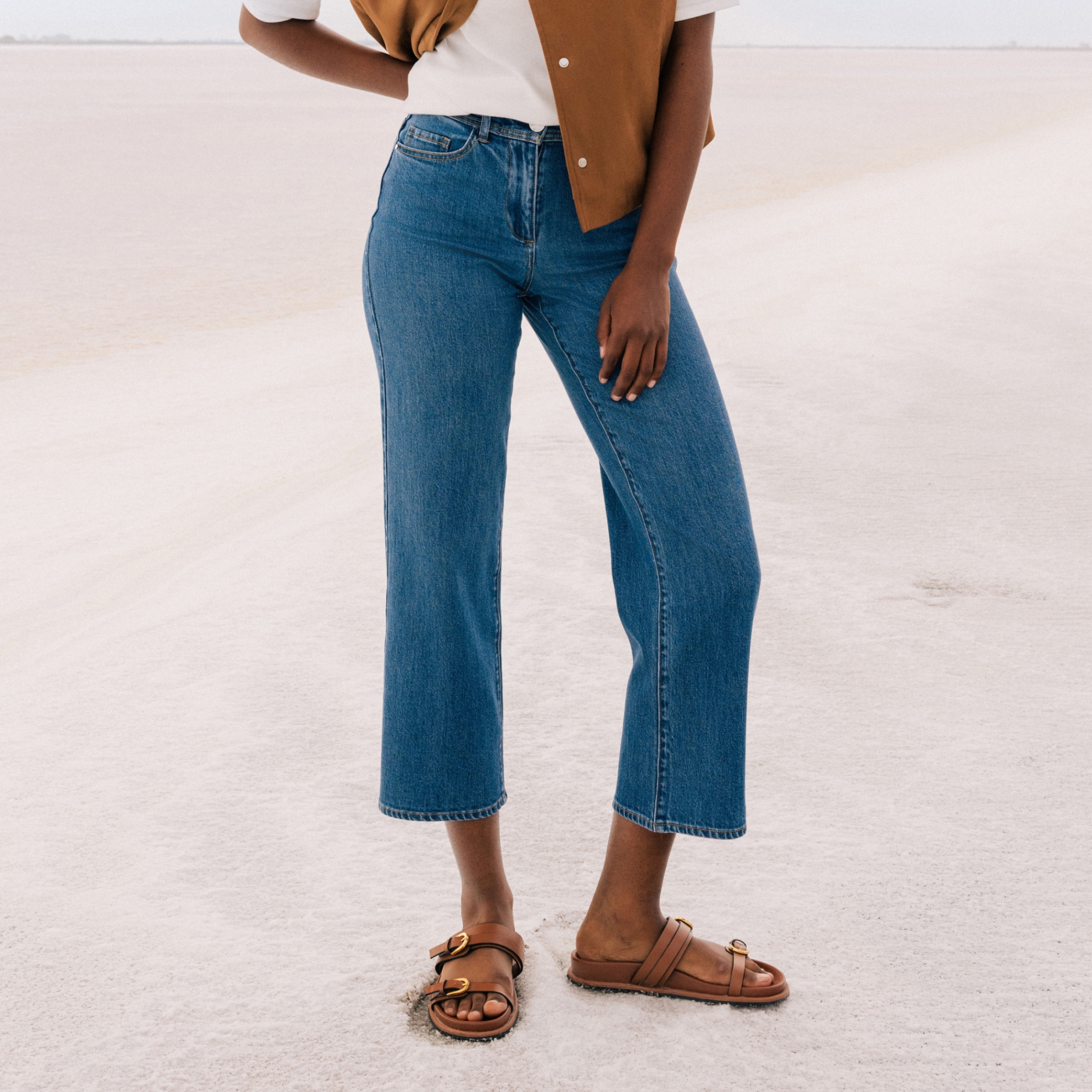 Jean Coupe Bootcut Femme George - Taille 14, Bleu, Taille Haute - Bon état