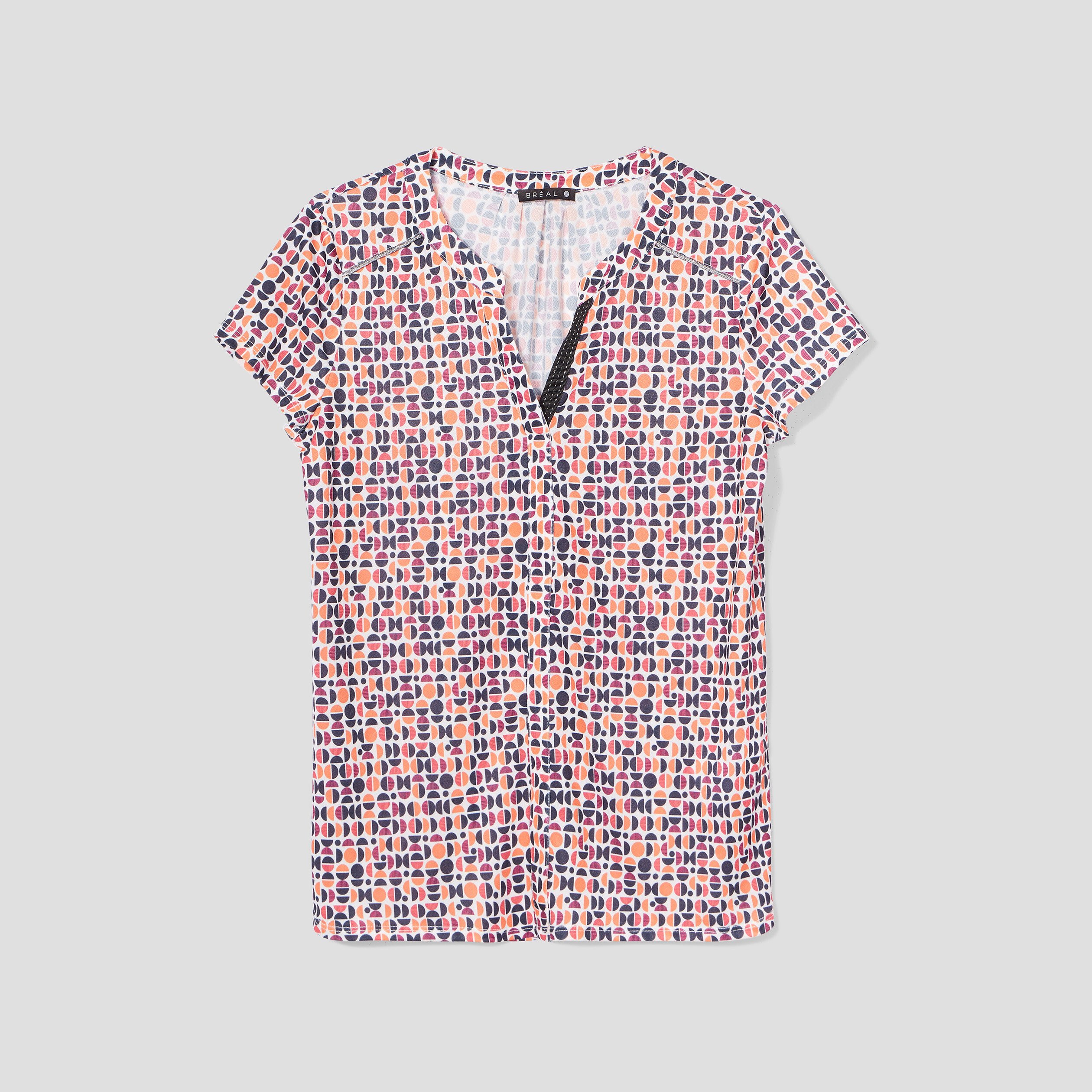 t shirt manches courtes multicolore femme T-shirt manches courtes multicolore femme