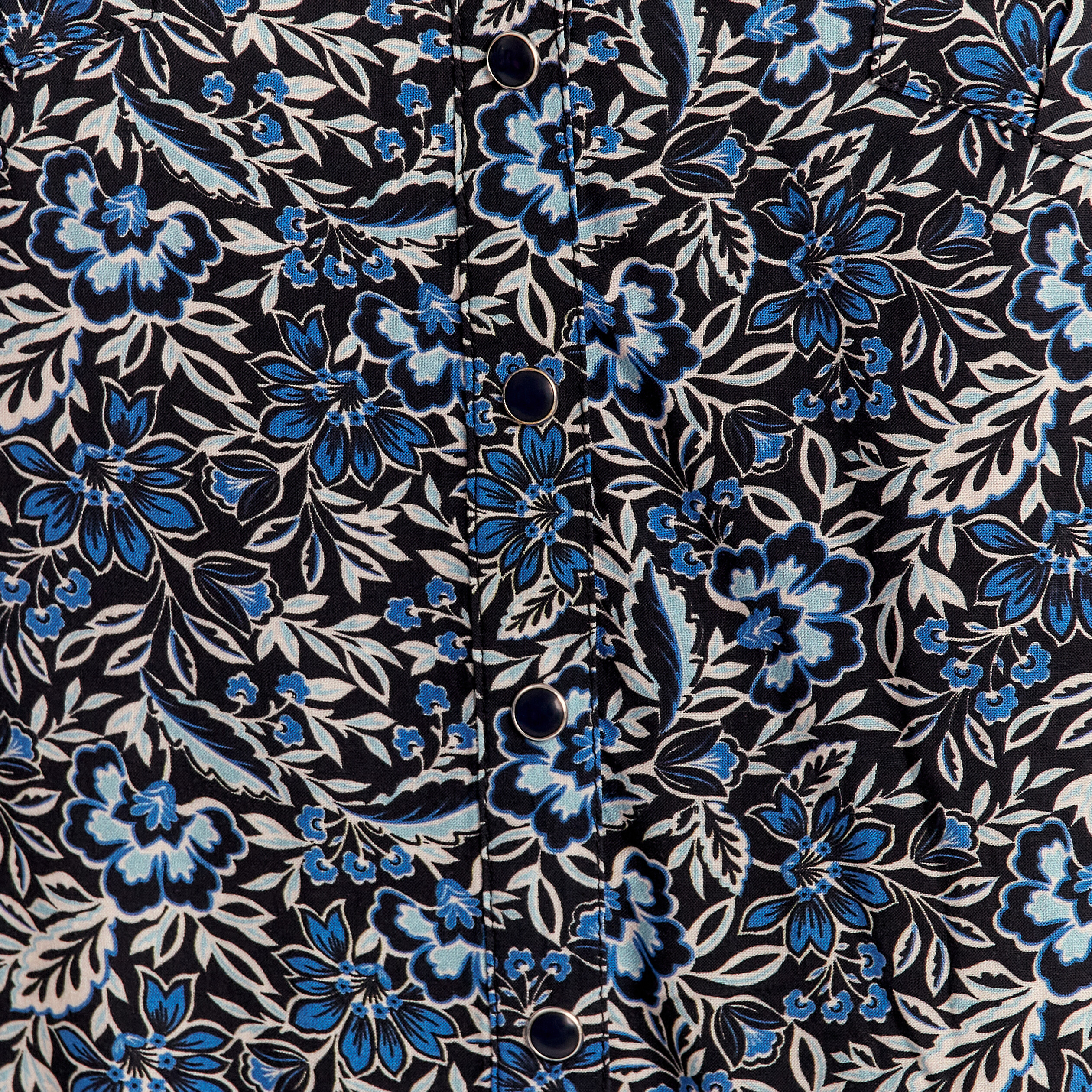 Chemise manches longues bleu femme