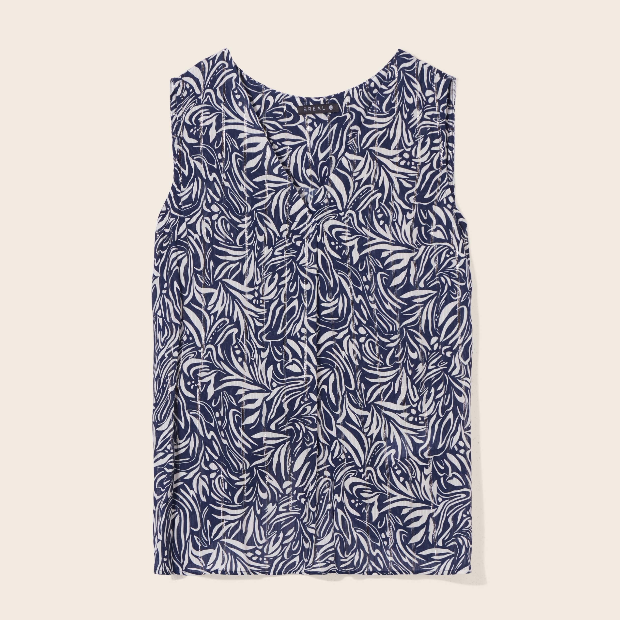 blouse sans manches bleu femme Blouse sans manches bleu femme