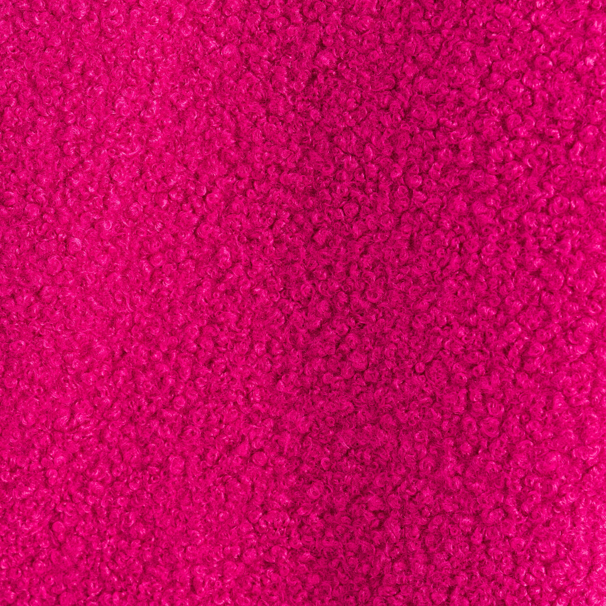 Gilet sans manches bouclette poches rose fushia femme
