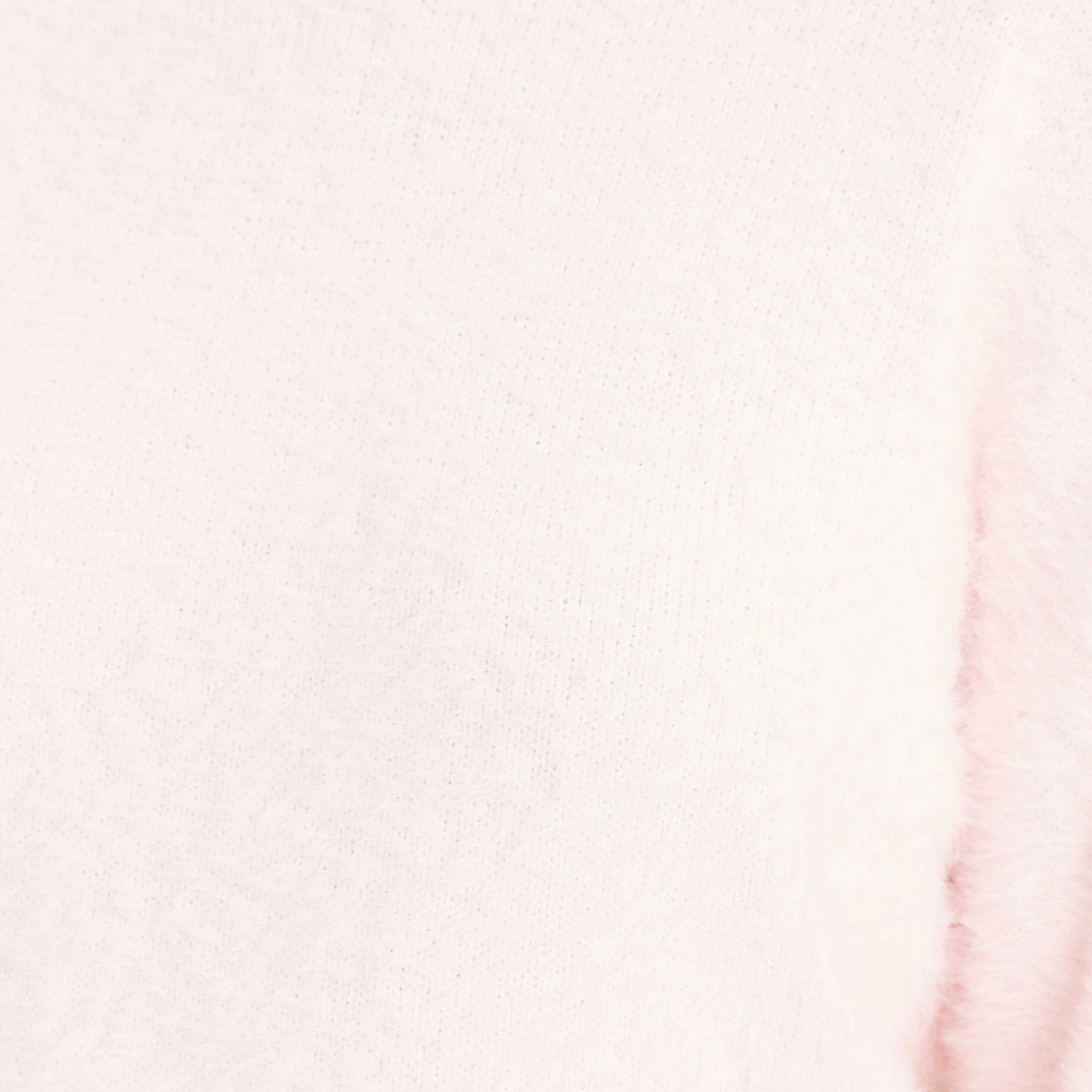 Pull col montant doux rose clair femme
