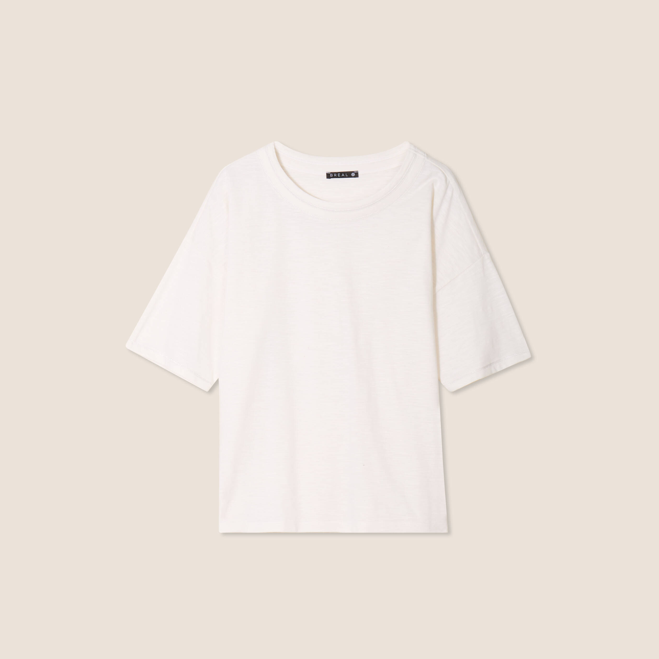 t shirt manches courtes ecru femme T-shirt manches courtes ecru femme