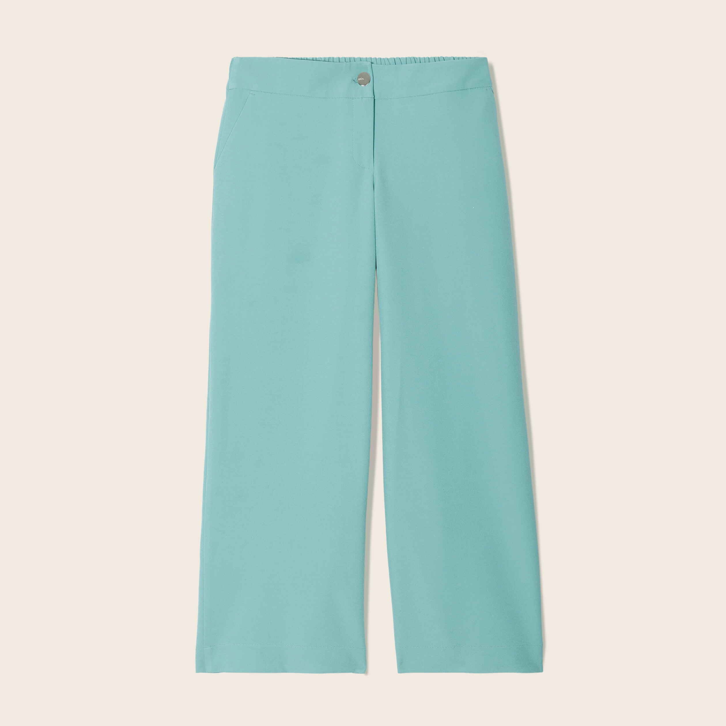 pantalon flou 78eme bleu canard femme Pantalon flou 7/8ème bleu canard femme