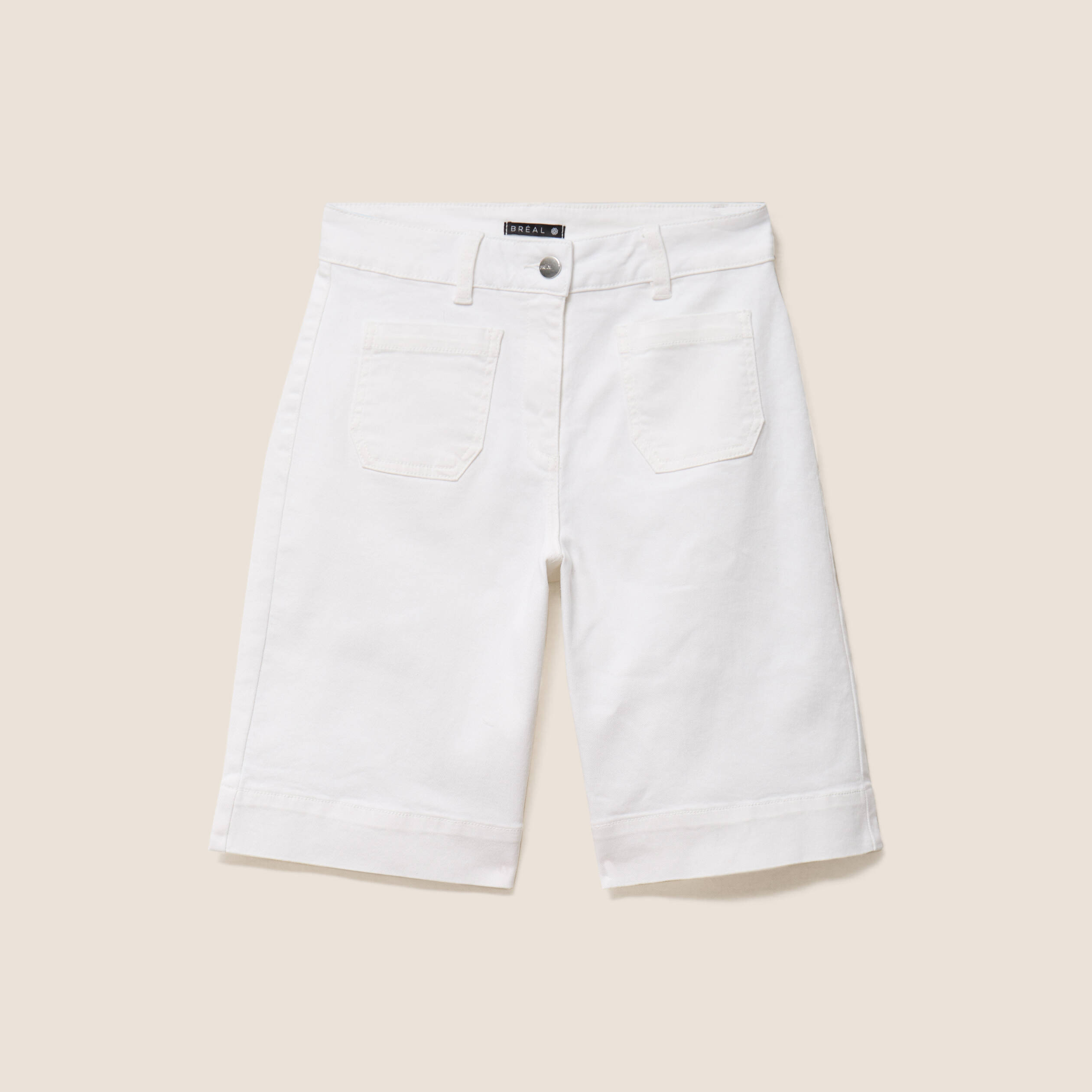 Bermuda blanc femme