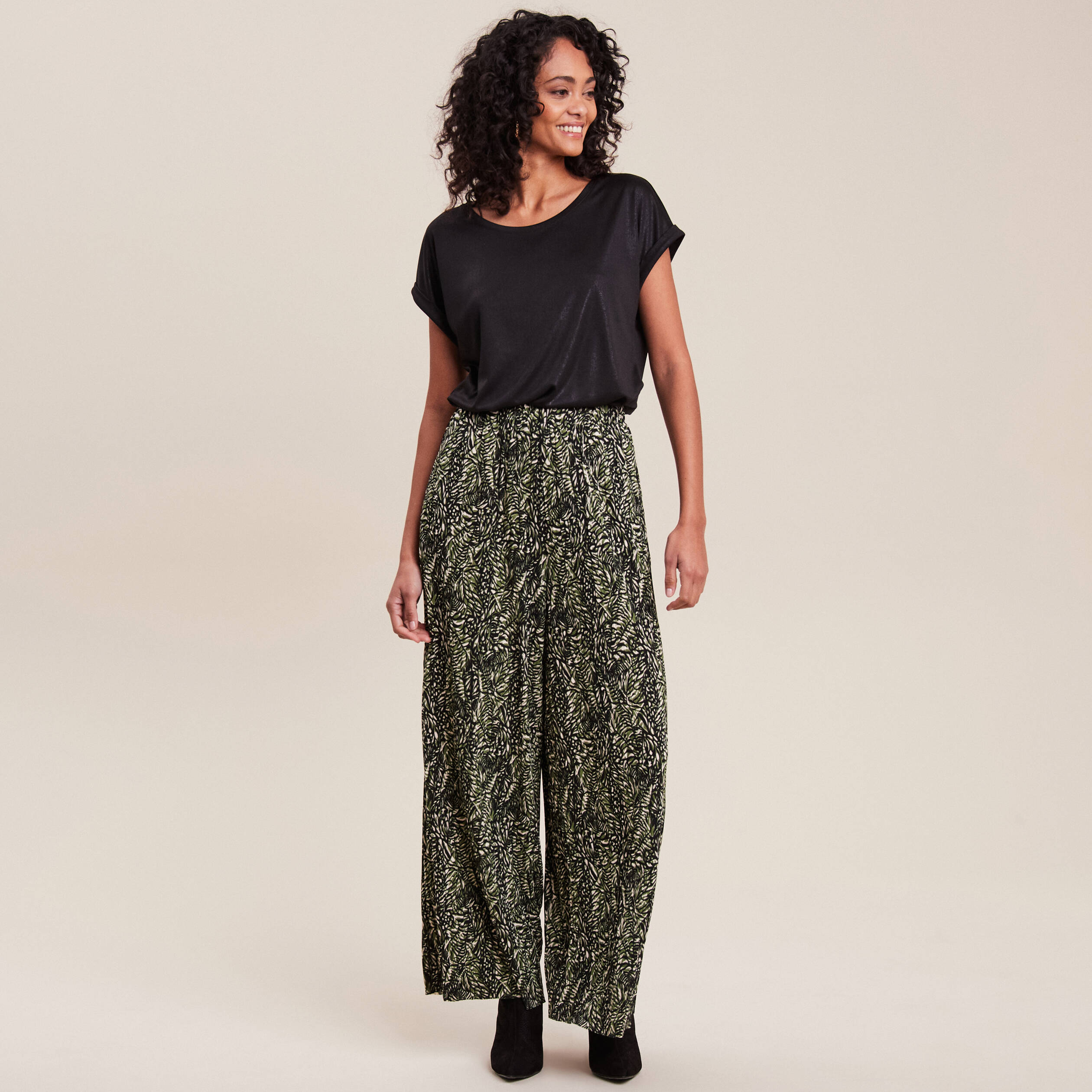 T-shirt manches courtes noir femme
