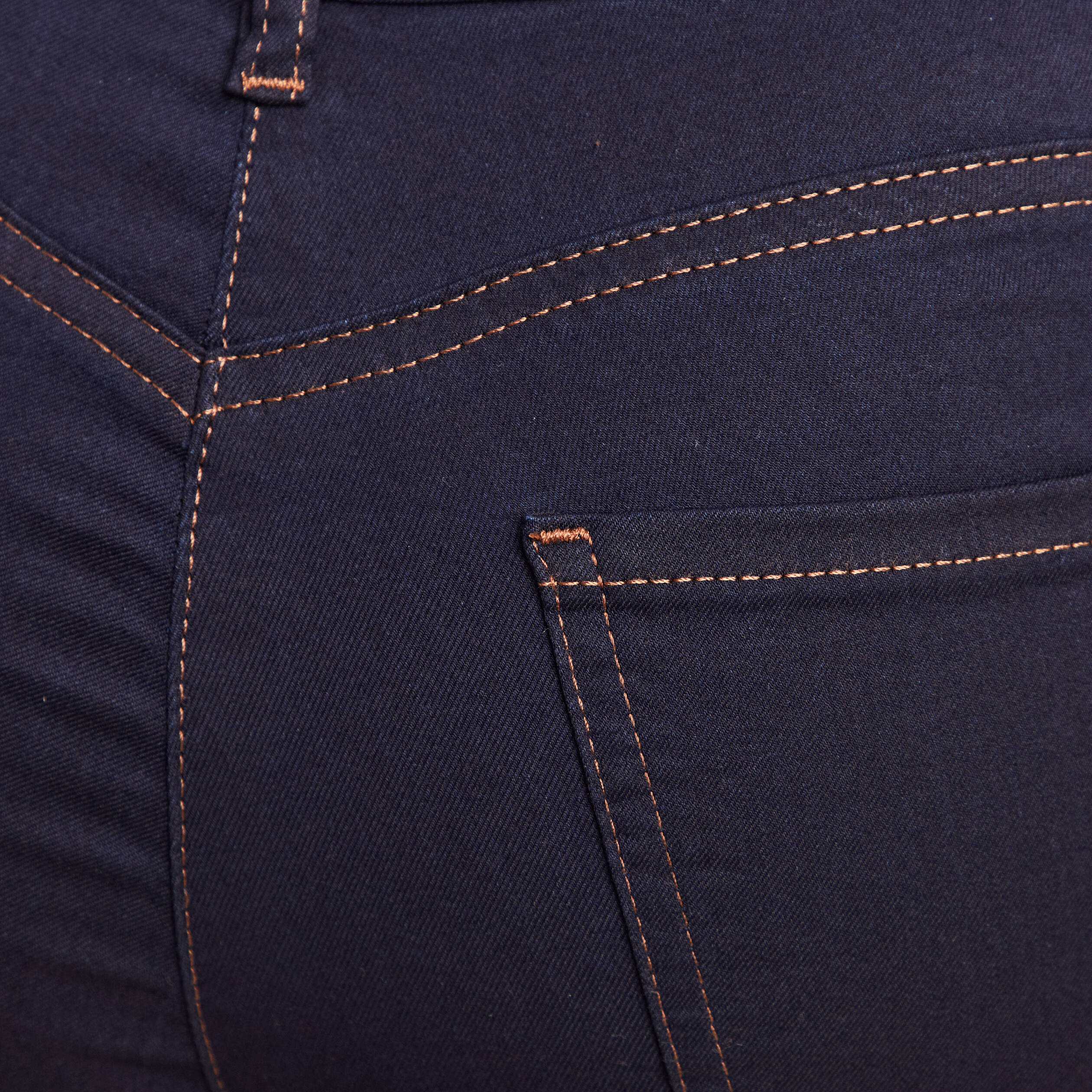 Jeans léger taille standard 7/8ème denim brut femme