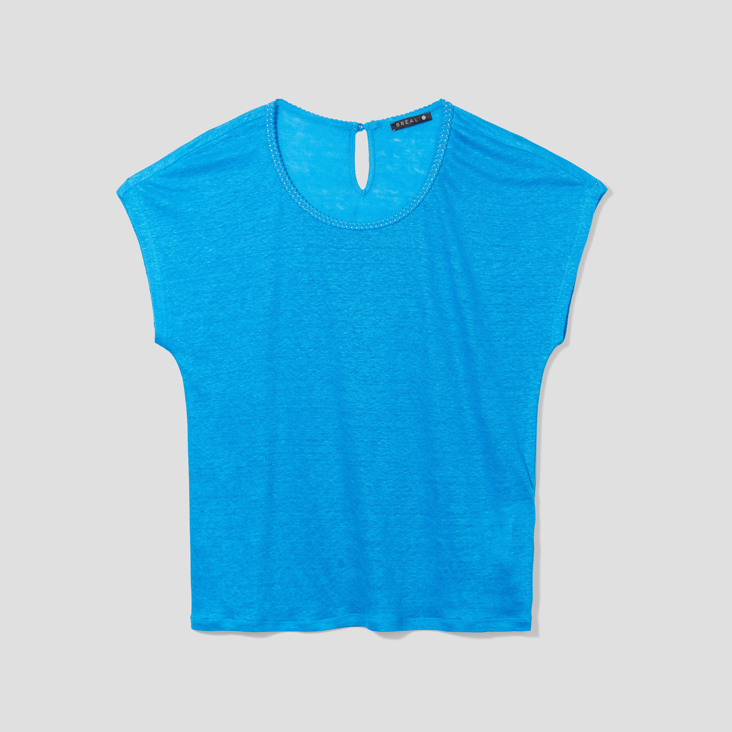 t shirt manches courtes bleu femme T-shirt manches courtes bleu femme