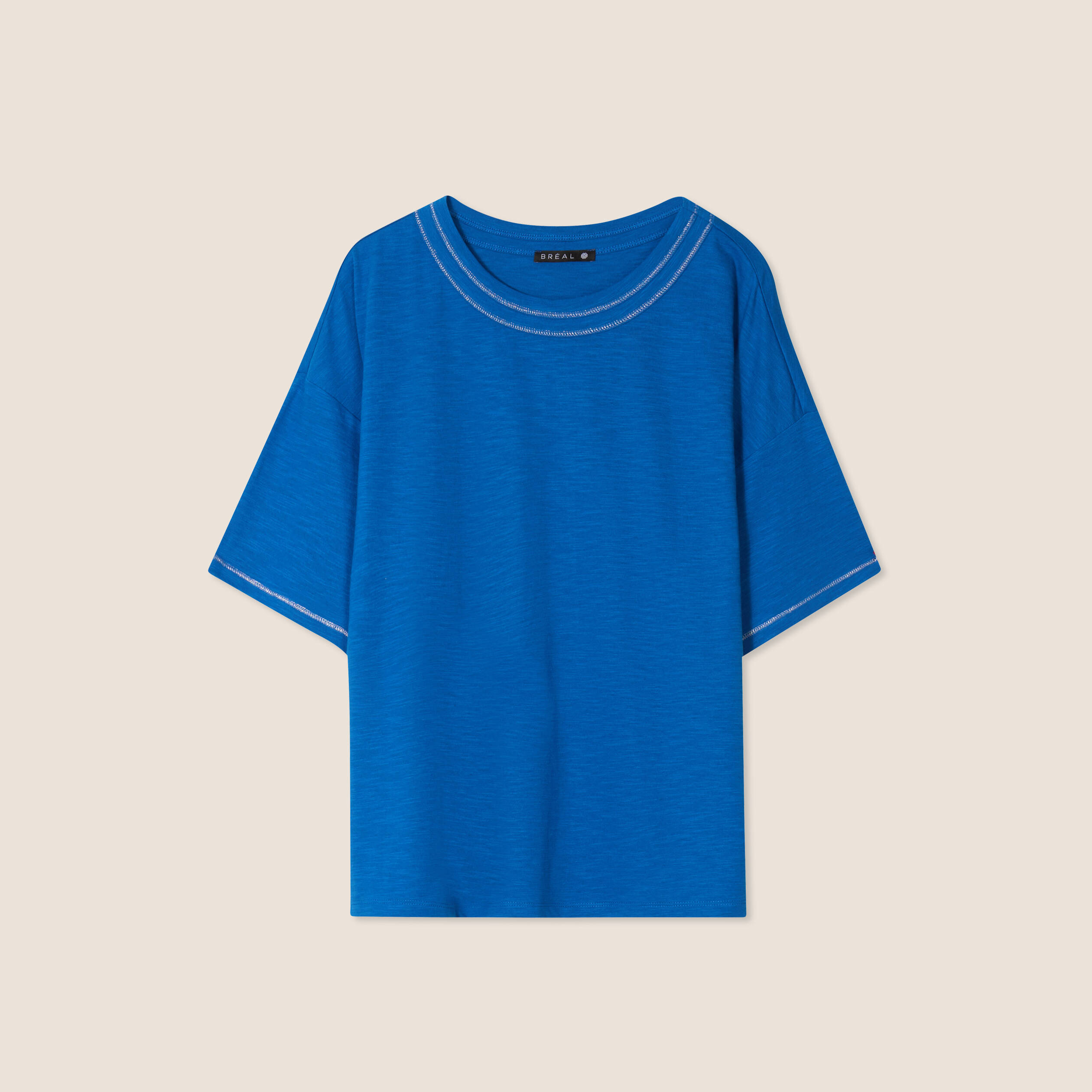 t shirt manches courtes bleu femme T-shirt manches courtes bleu femme