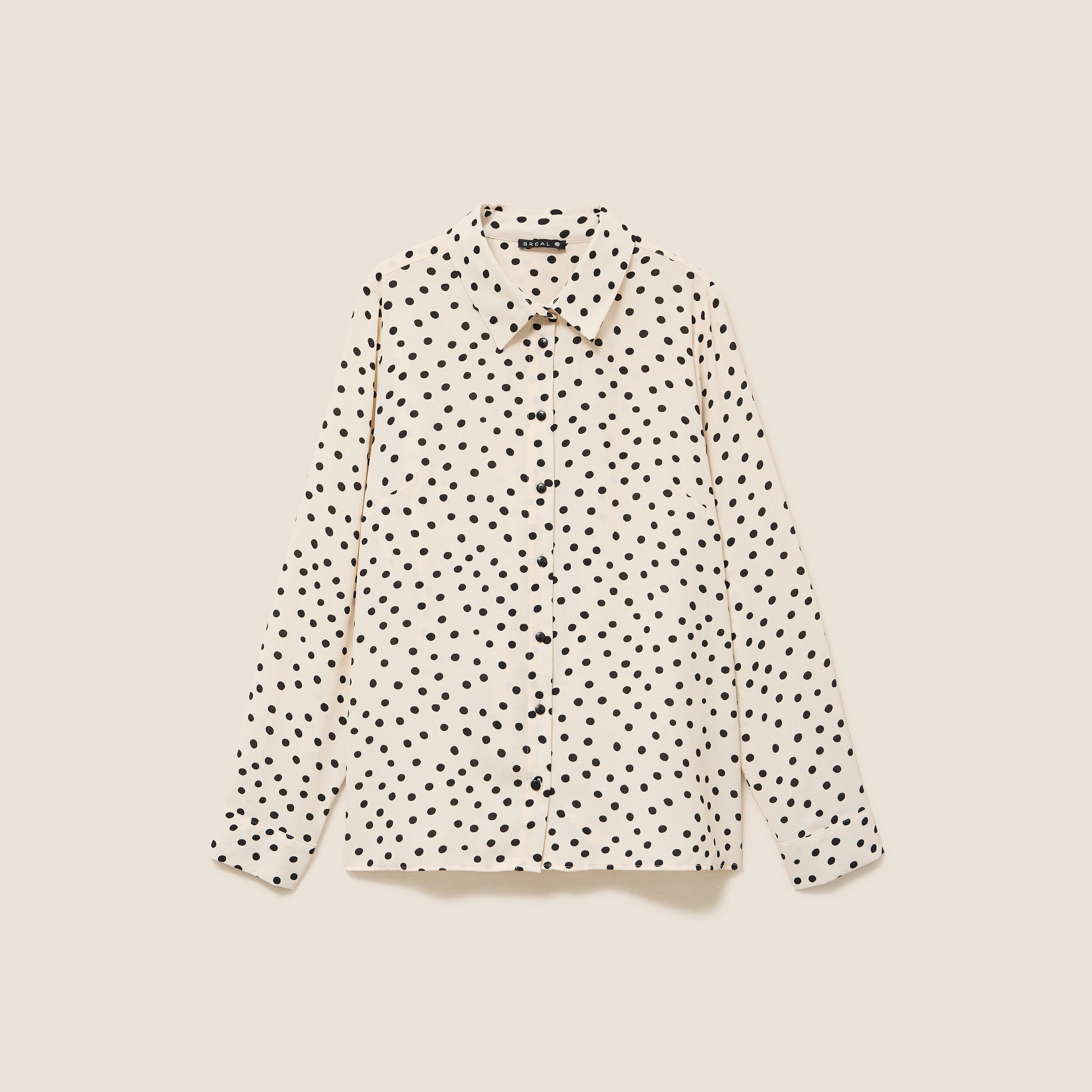 Chemise fluide manches longues blanc femme