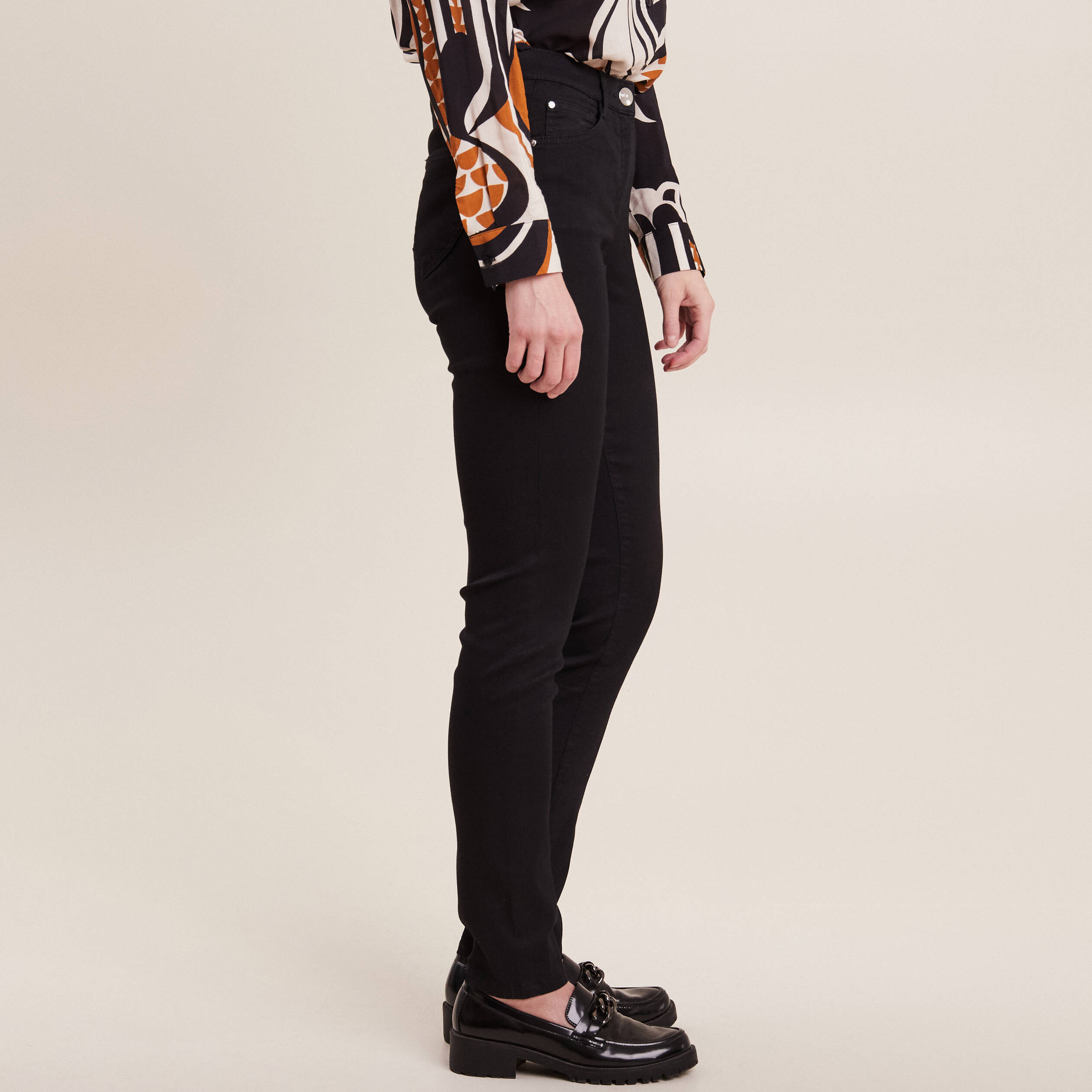 Pantalon leger noir femme deals