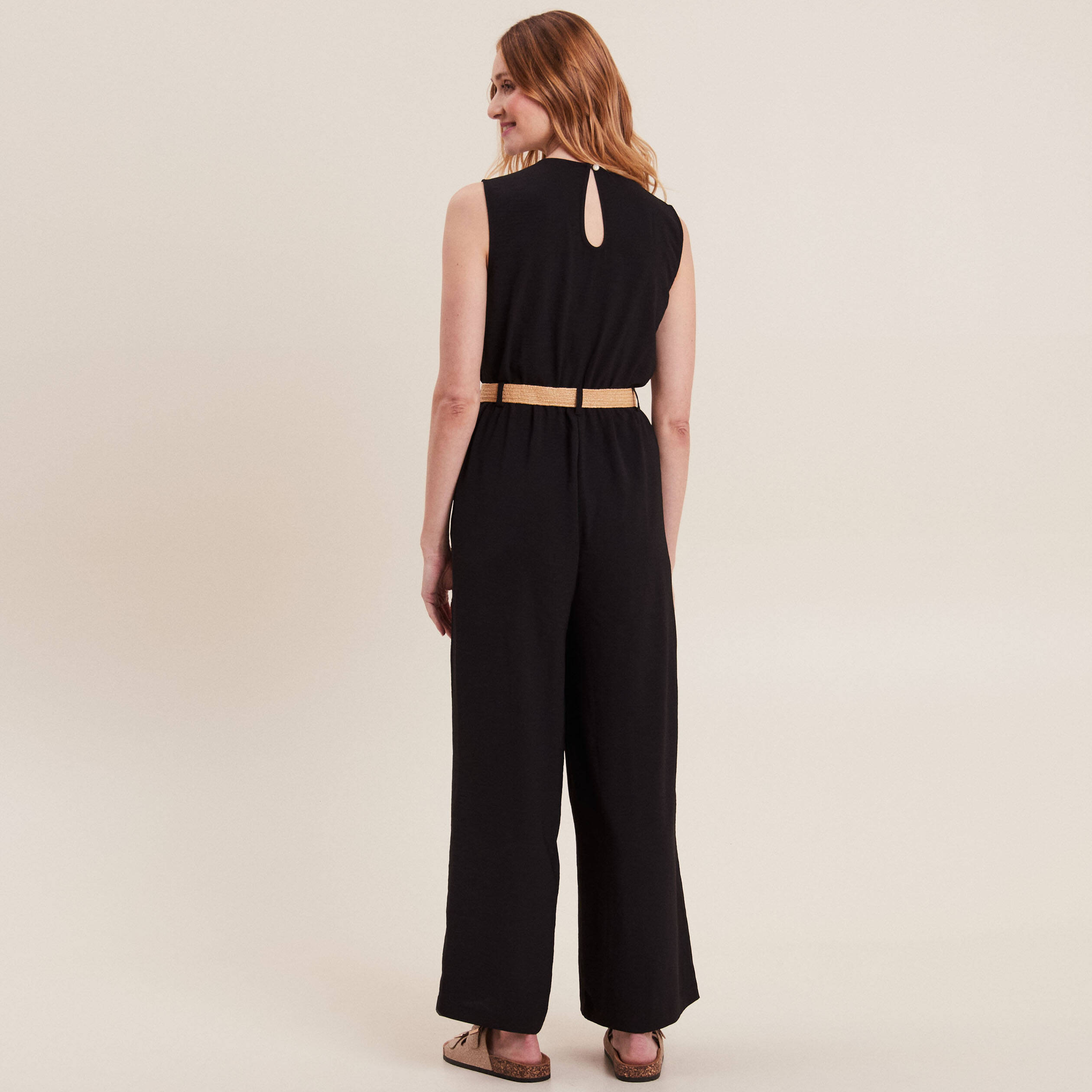 combinaison pantalon fluide noir femme Combinaison pantalon fluide noir femme