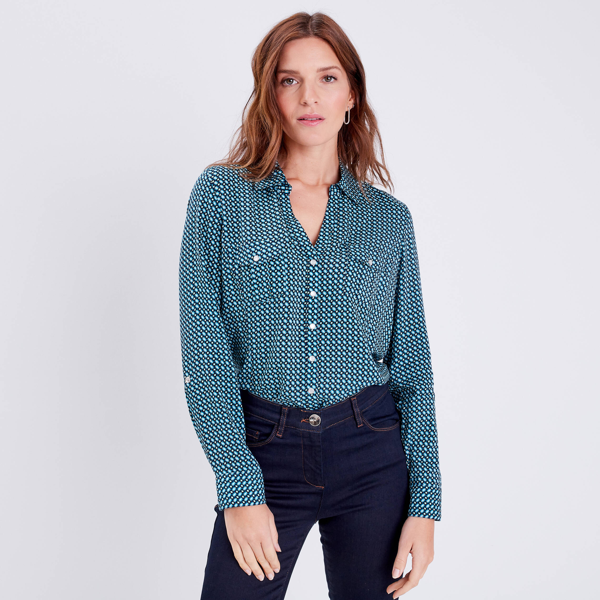 chemise manches longues noir femme Chemise manches longues noir femme