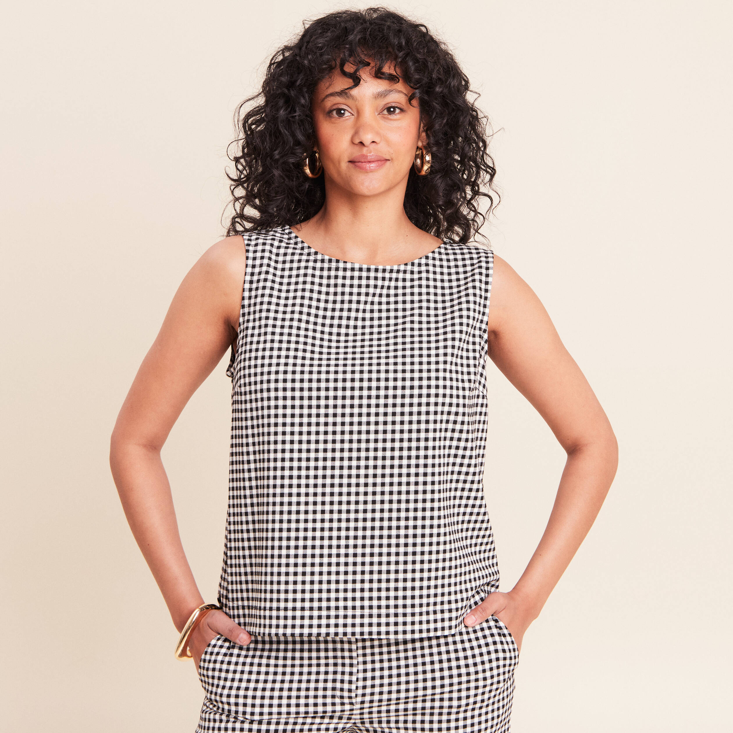 Blouse courte col bateau noir femme