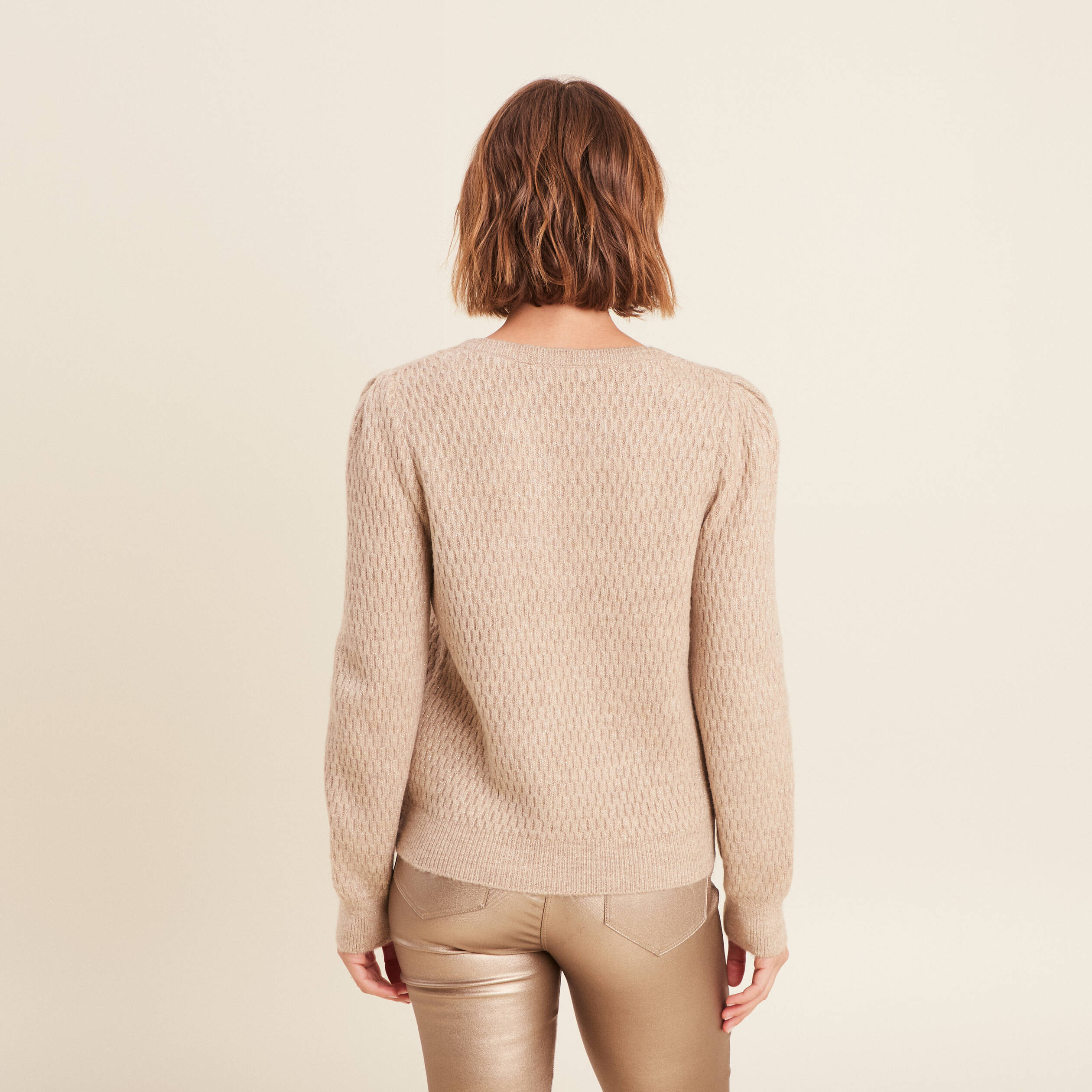 pull manches longues beige femme Pull manches longues beige femme