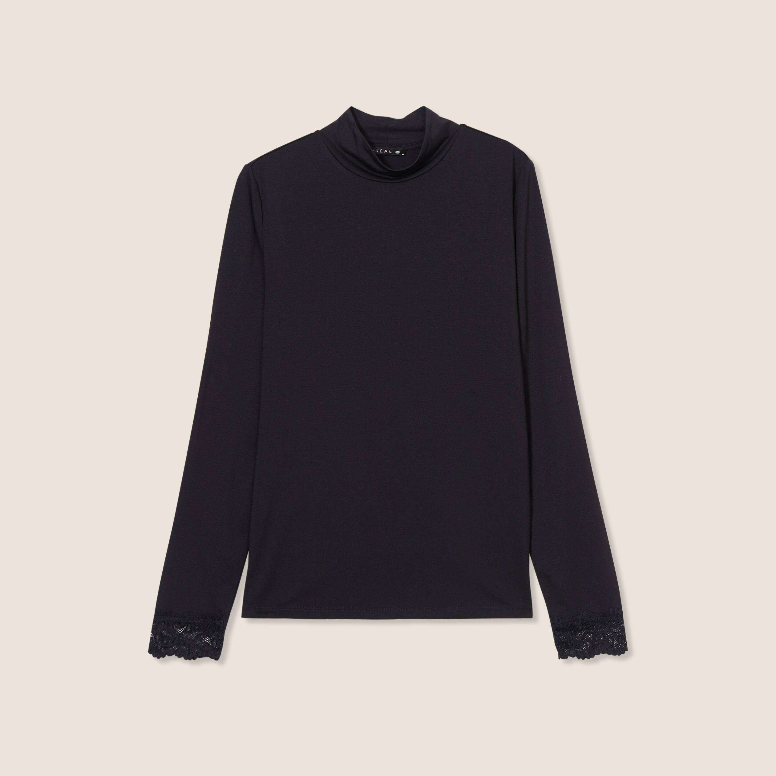 t shirt thermo douceur manches longues noir femme T-shirt thermo-douceur manches longues noir femme
