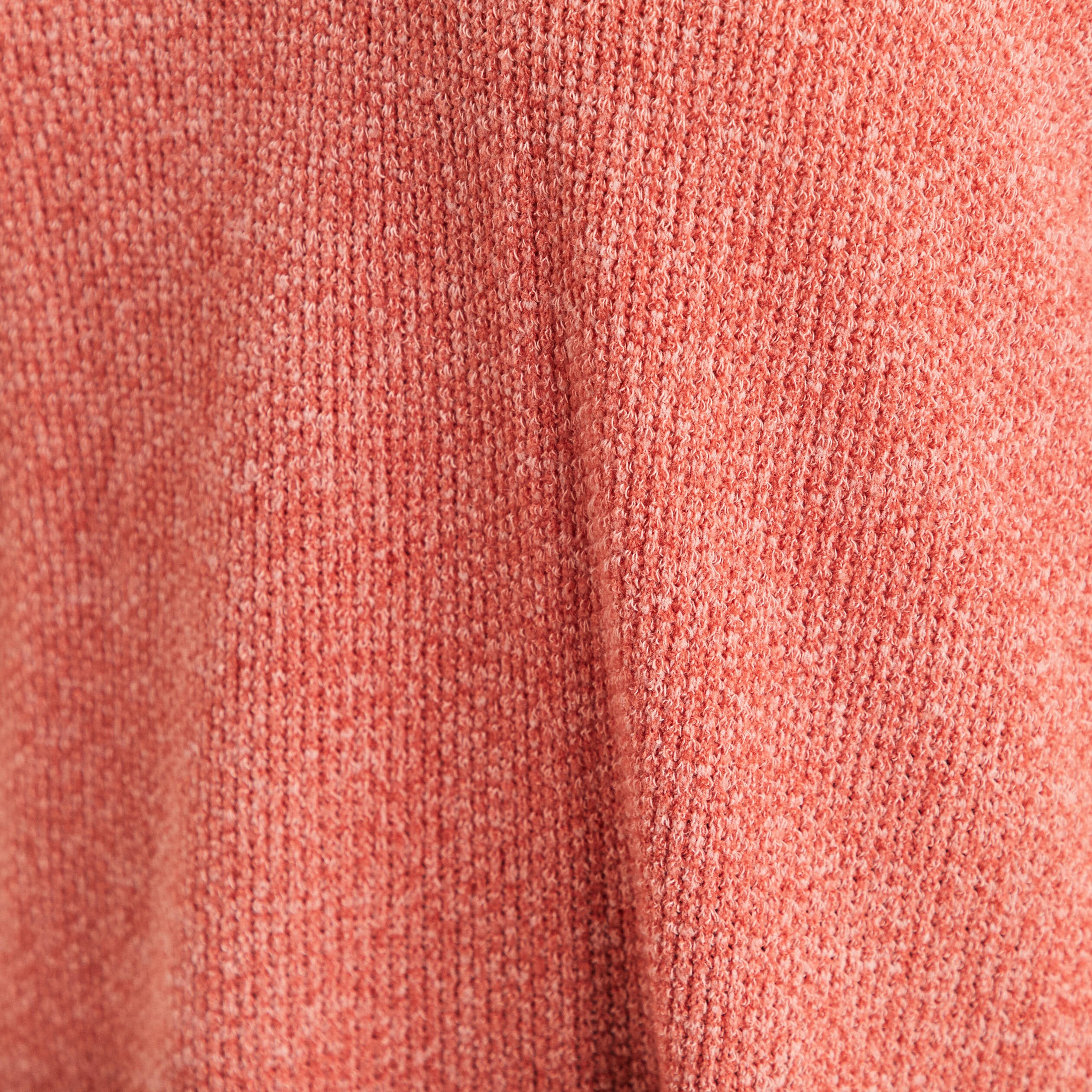 T-shirt col chemise manches 3/4 vieux rose femme