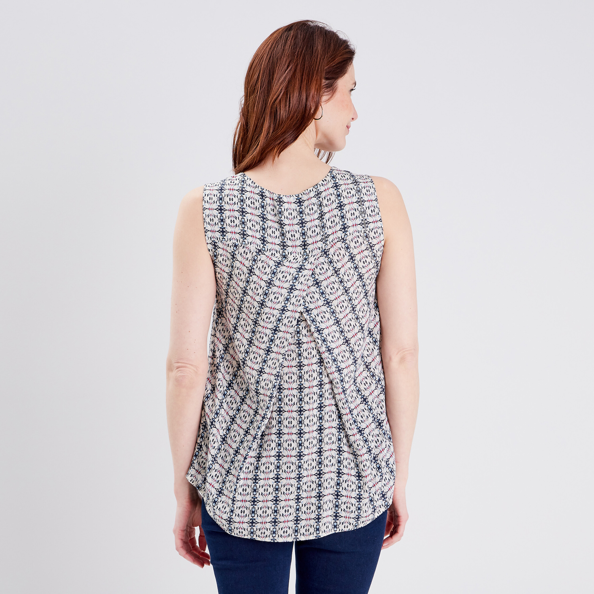 blouse sans manches ecru femme Blouse sans manches ecru femme