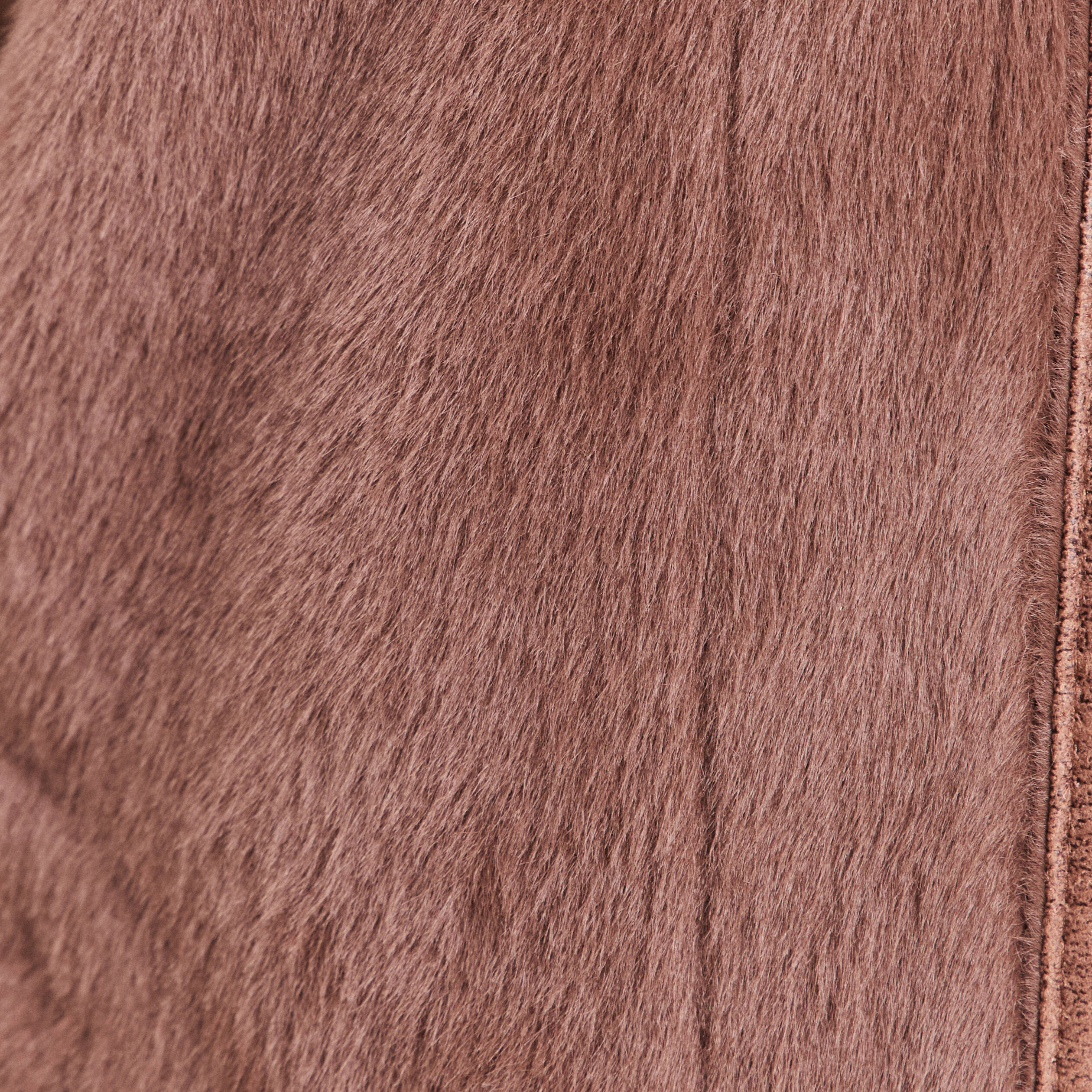 Veste sans manches sans col marron fonc&eacute; marron femme