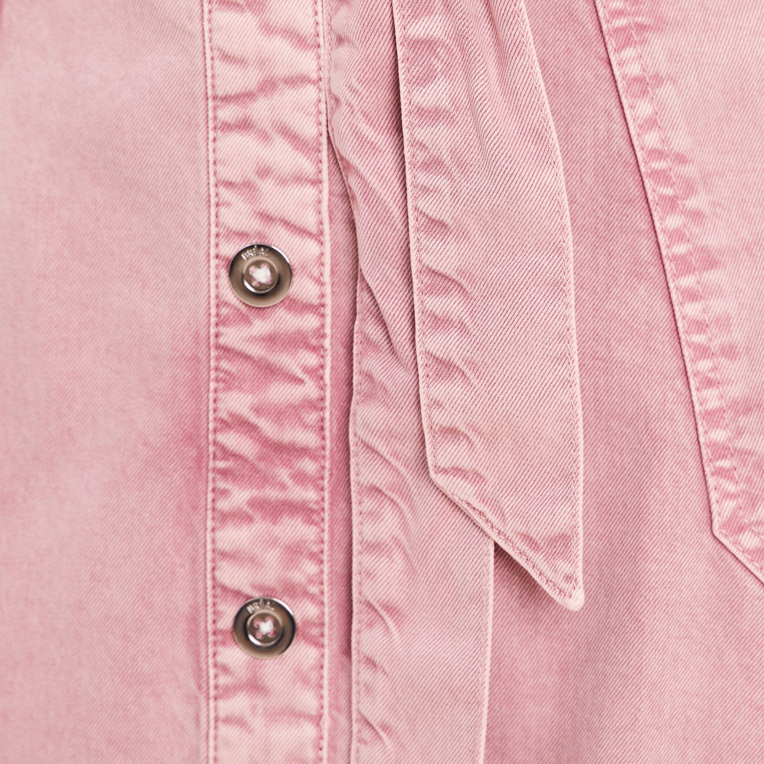 Jupe longue &eacute;vas&eacute;e rose femme