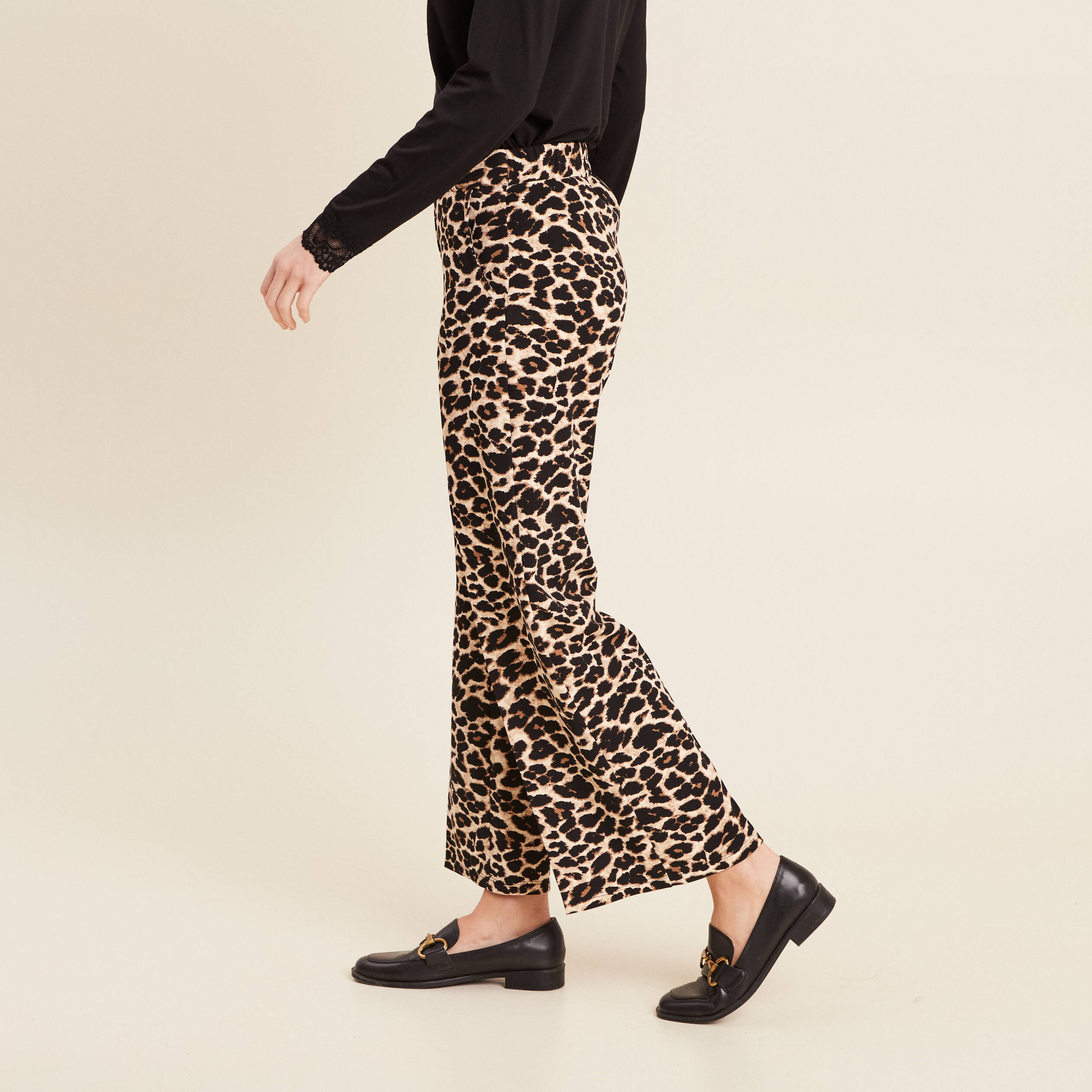 pantalon large creme femme Pantalon large creme femme