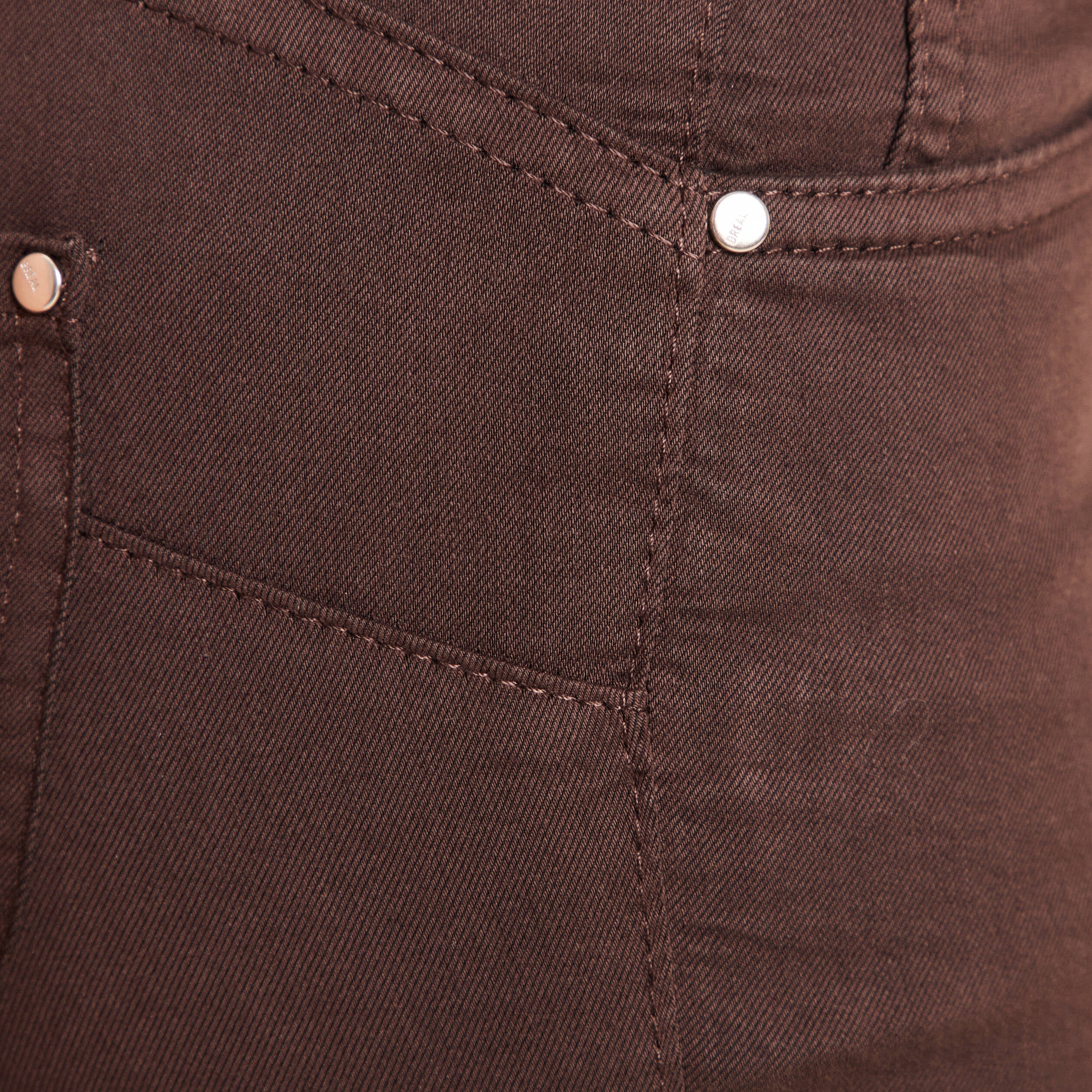 Pantalon magique Le L&eacute;ger coupe ajust&eacute;e marron fonc&eacute; femme