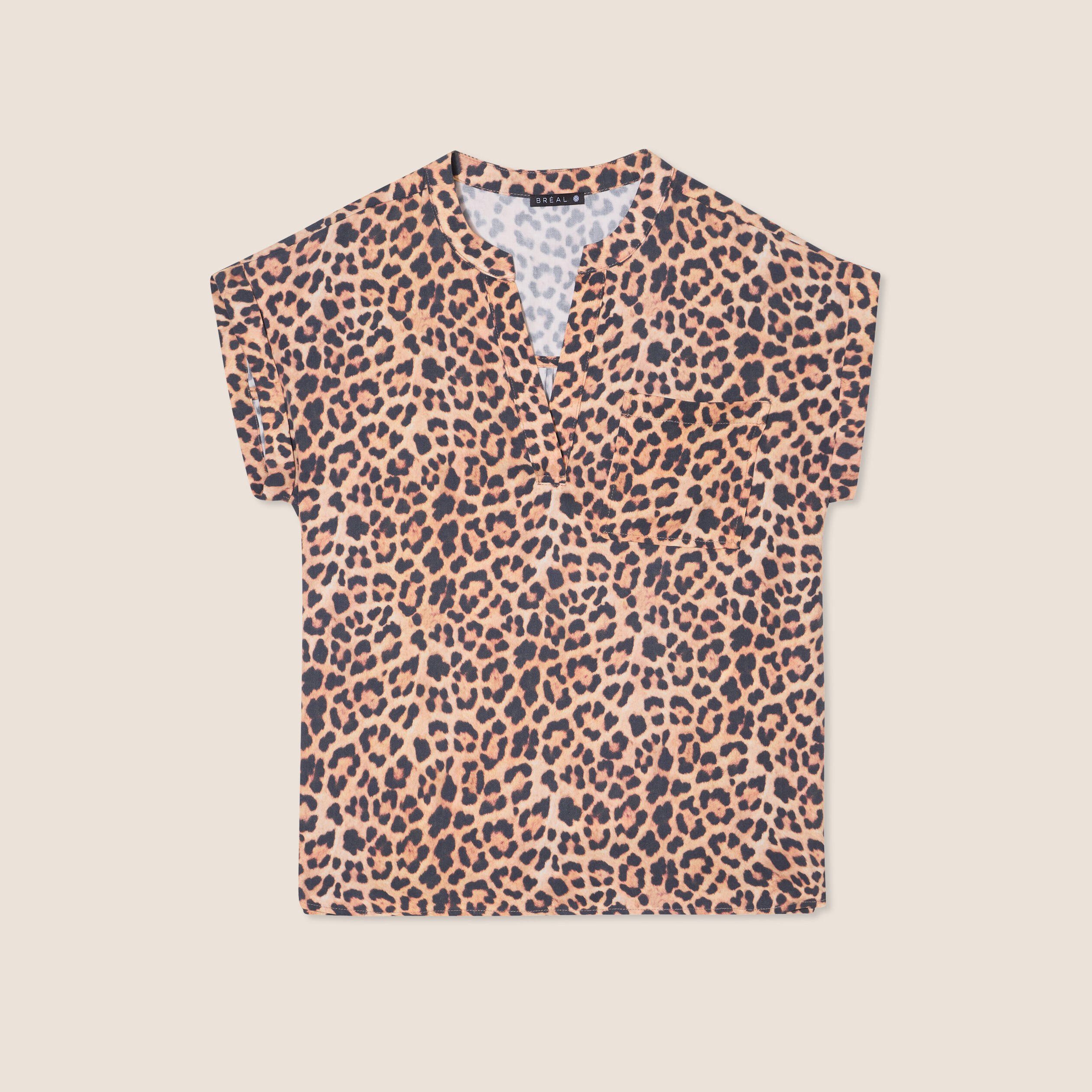 blouse manches courtes sable femme Blouse manches courtes sable femme