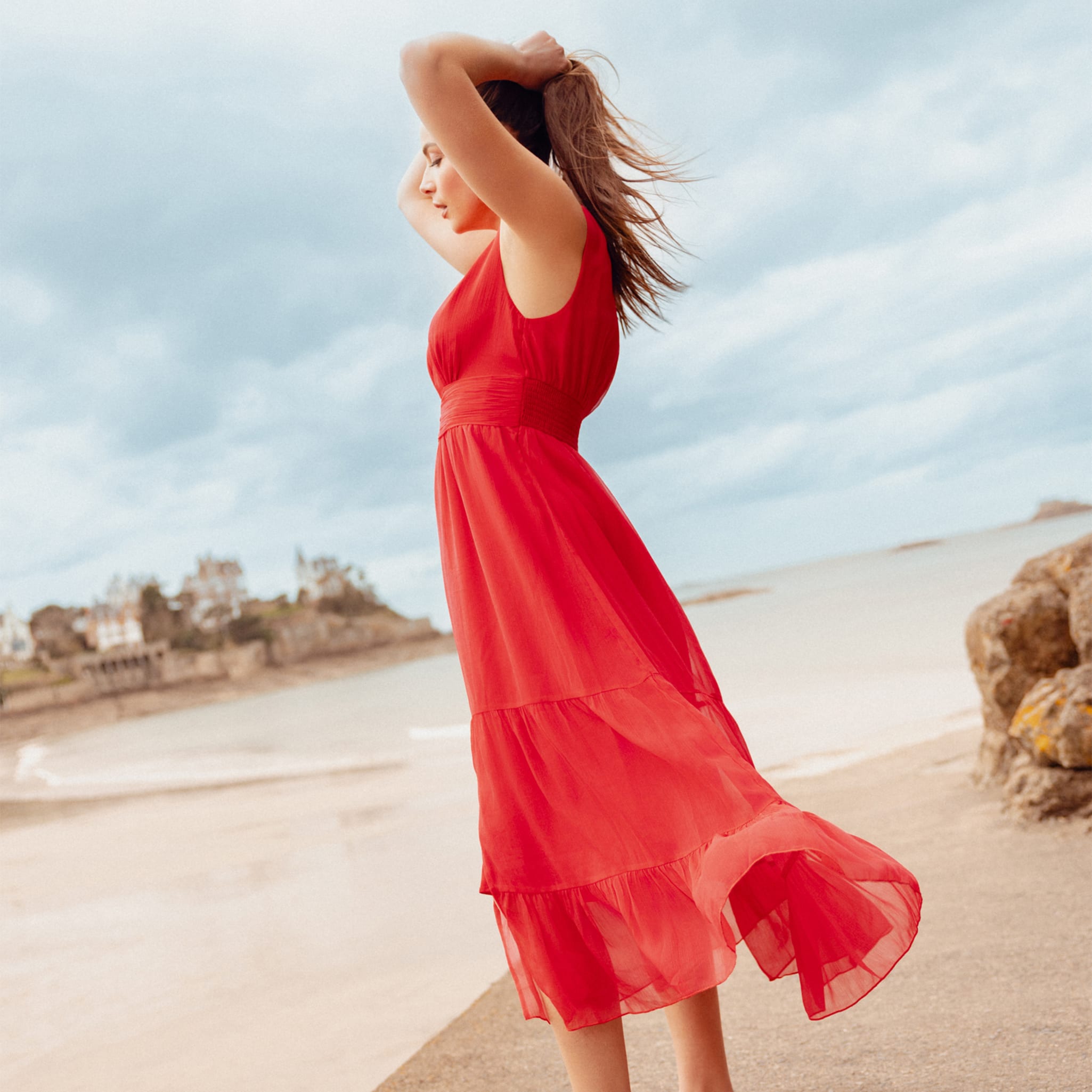 Robe Longue Robe Petit Prix Femme Robe Longue évasée Volants