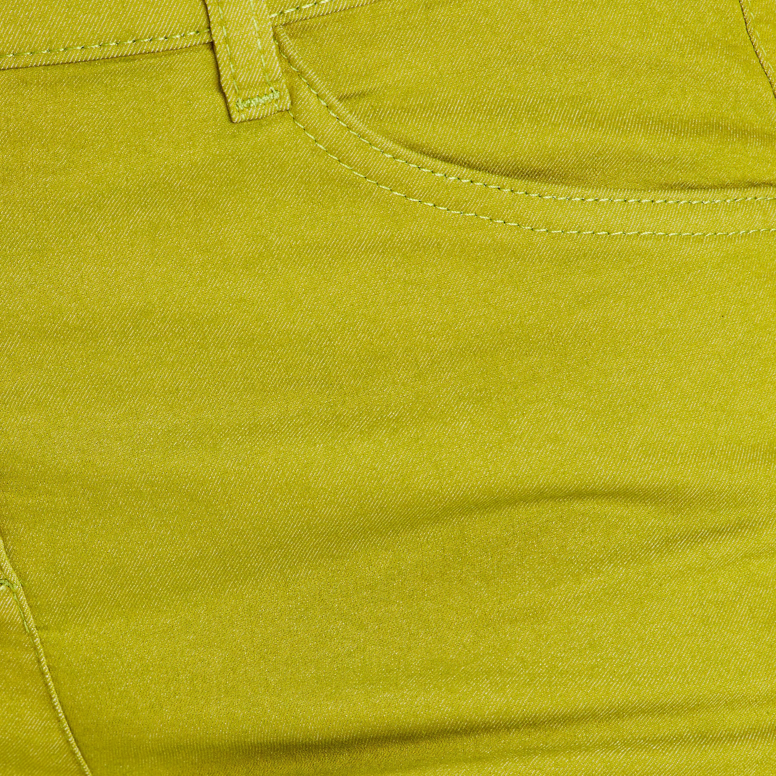 Pantacourt magique Le L&eacute;ger coupe droite vert olive femme