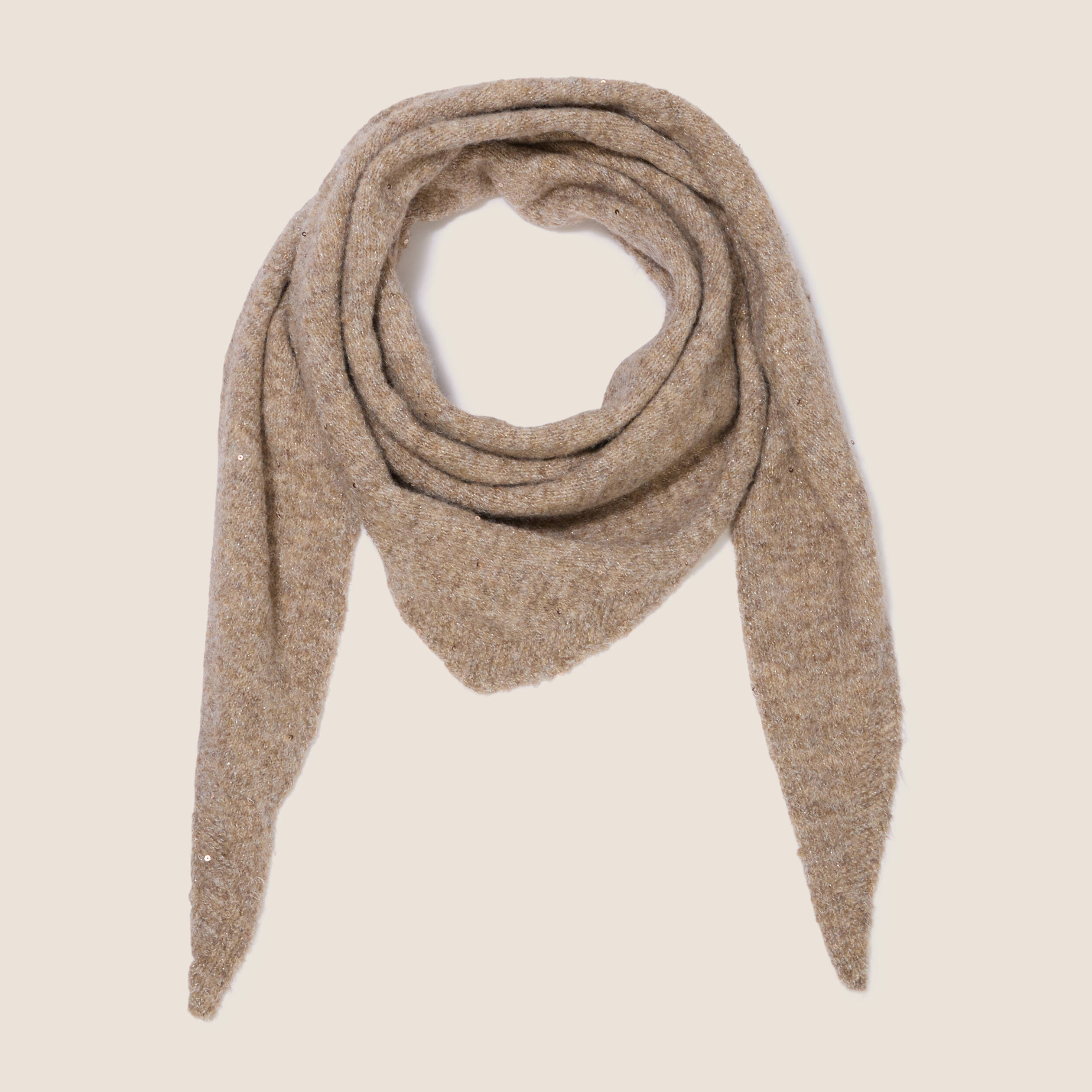 &Eacute;charpe taupe femme