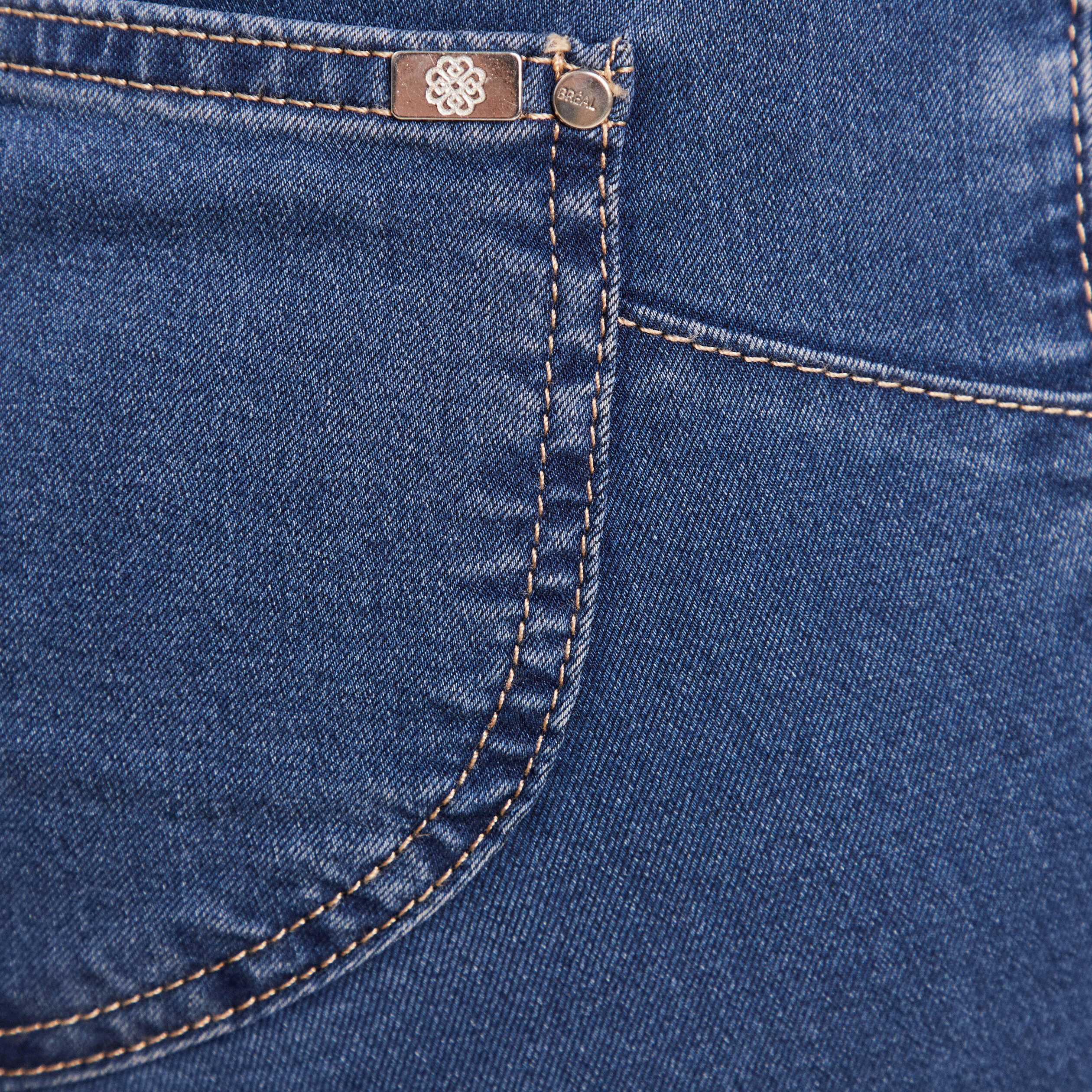 Jeans léger taille standard 7/8ème denim double stone femme