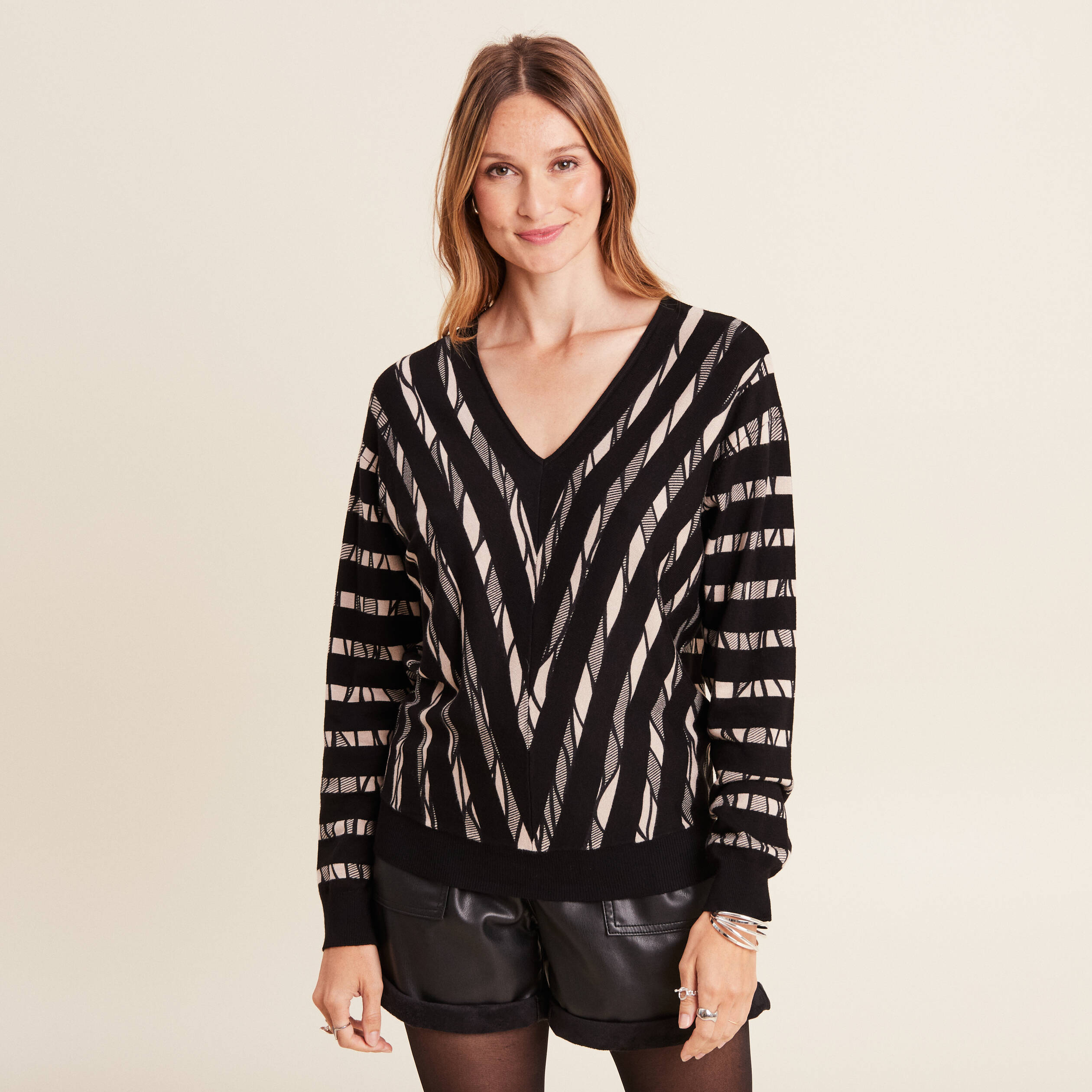 pull manches longues noir femme Pull manches longues noir femme
