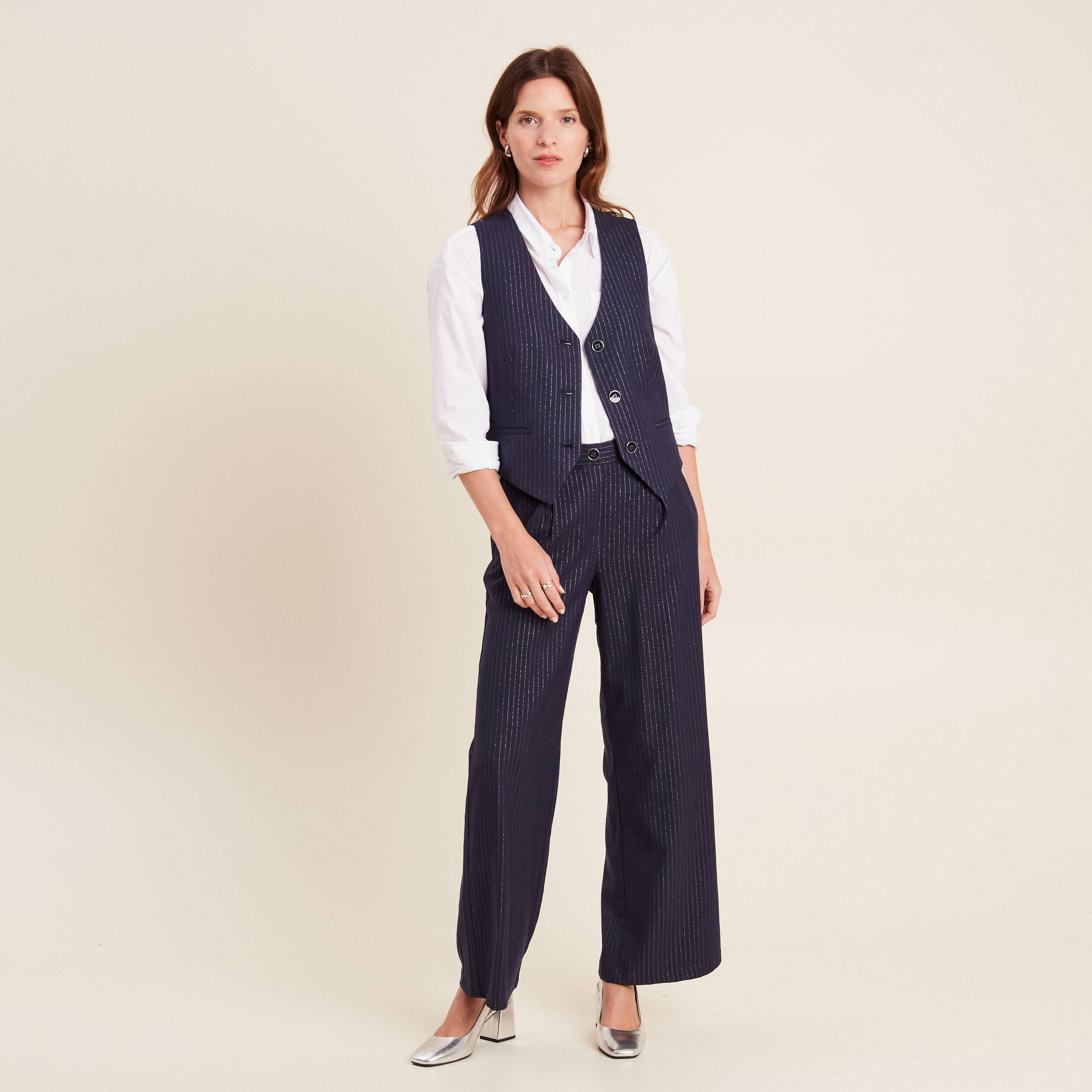 Gilet sans manches cintré en jersey - Bleu clair - FEMME | H&M FR