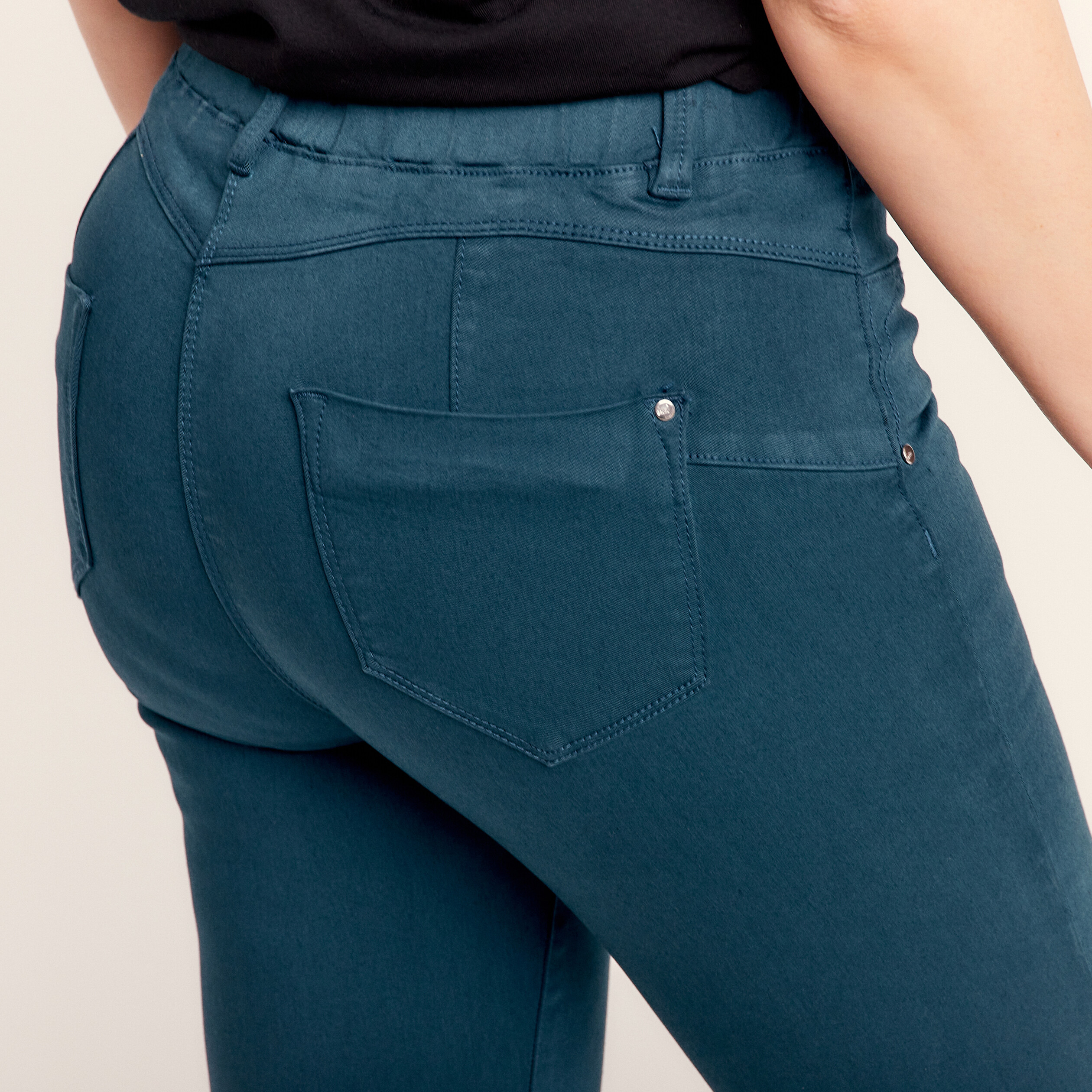 Tregging taille standard bleu canard femme