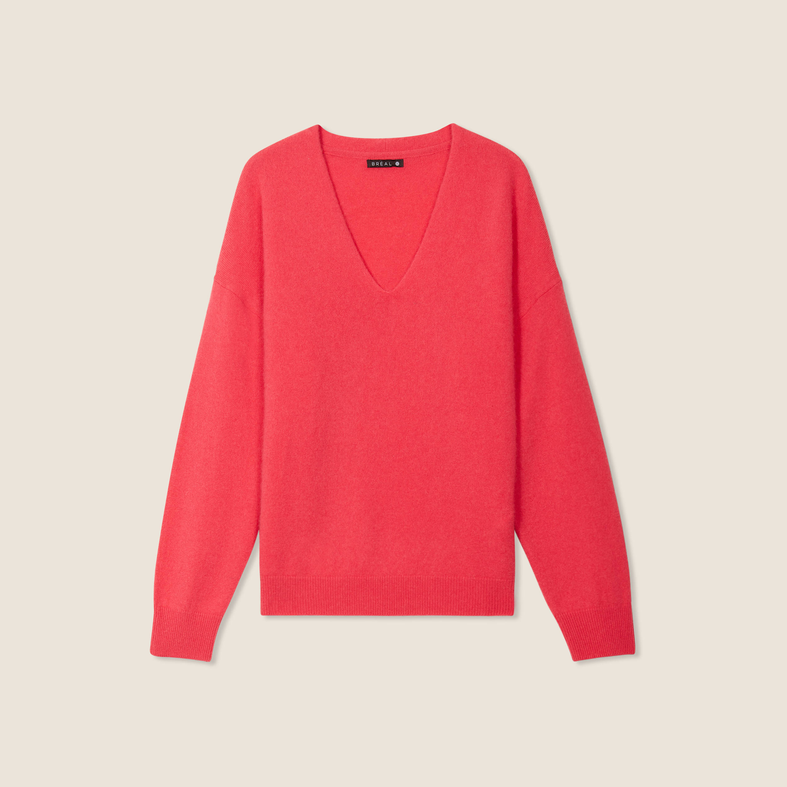 pull en cachemire manches longues rose framboise femme Pull en cachemire manches longues rose framboise femme