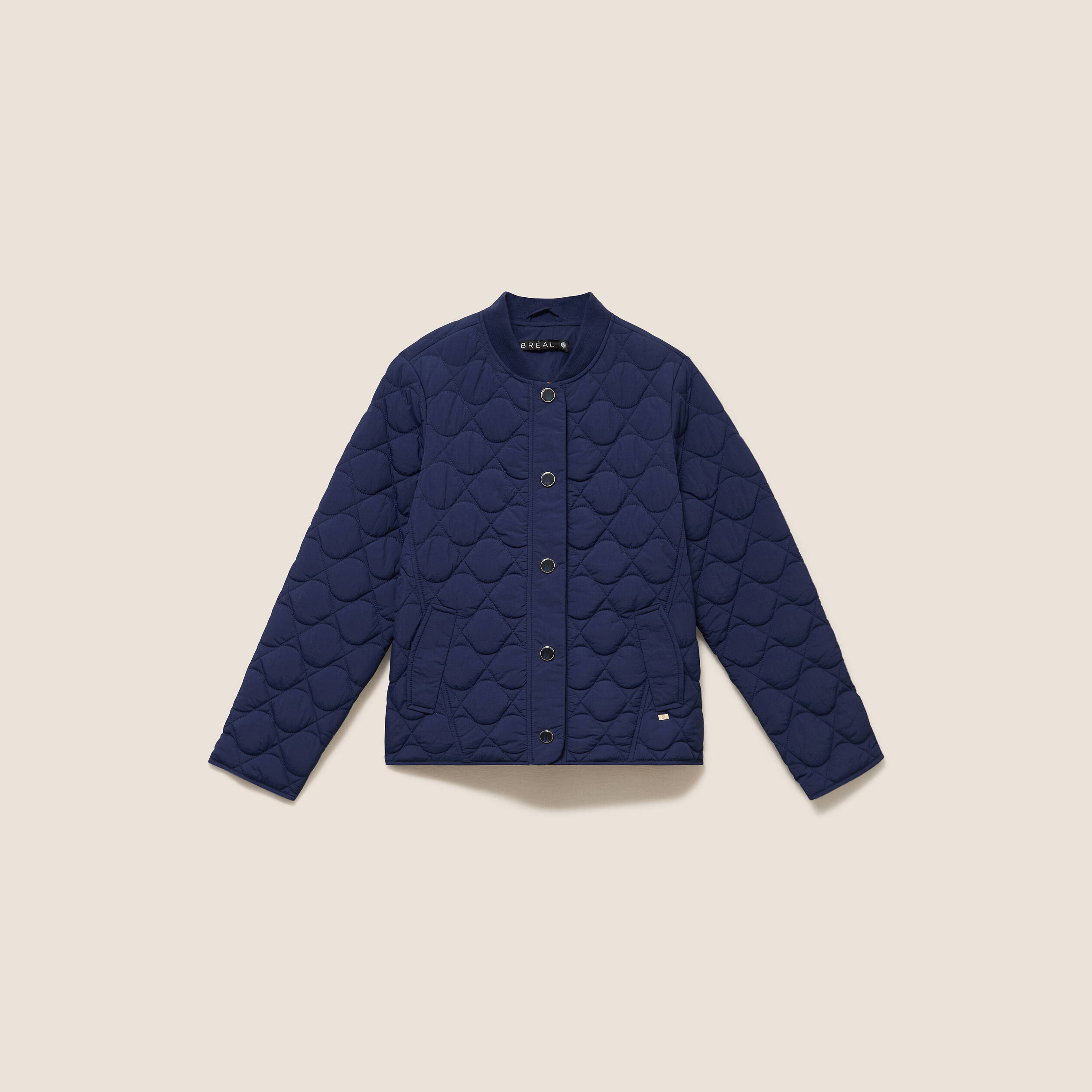 Doudoune l&eacute;g&egrave;re matelass&eacute;e bleu marine femme