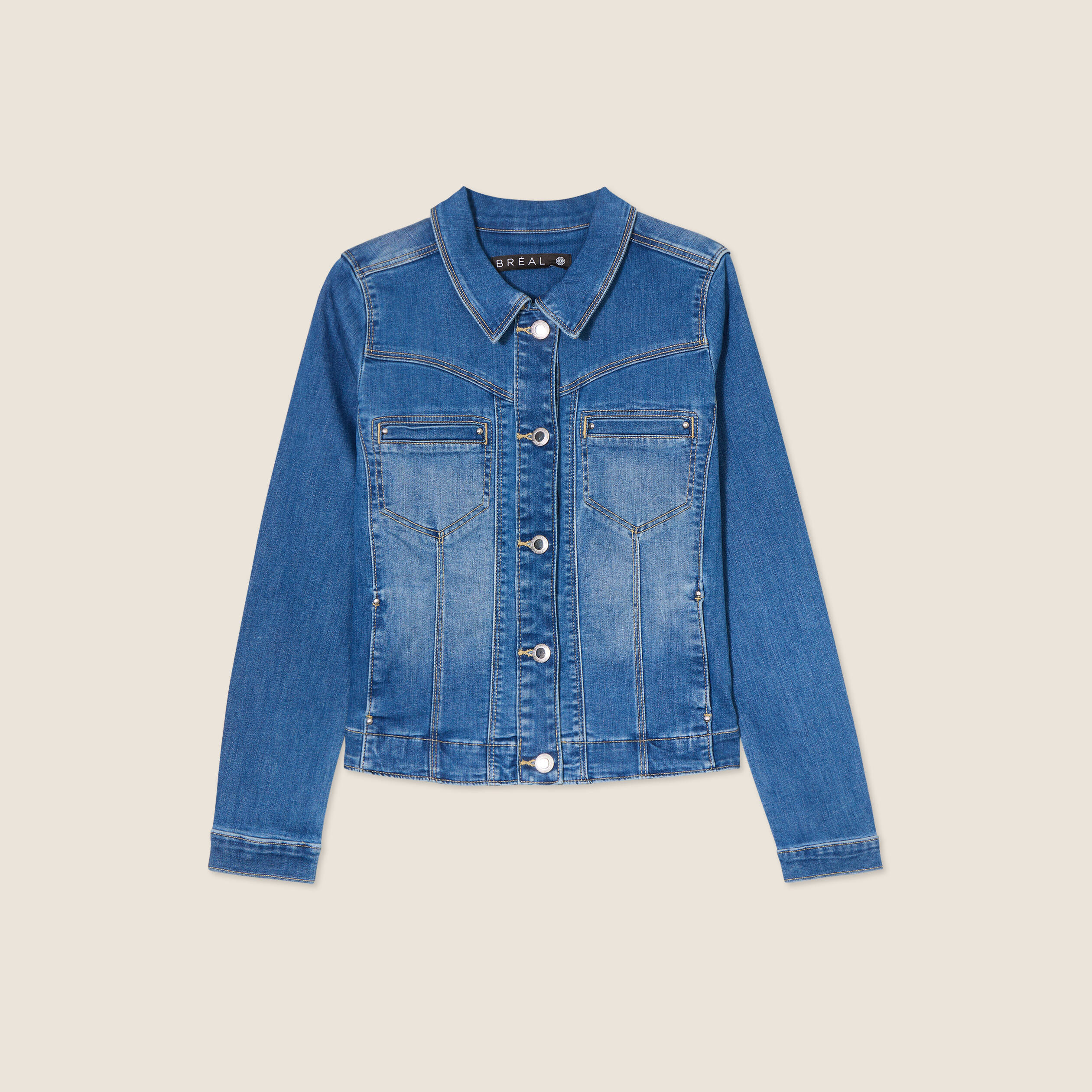blouson en jean denim double stone femme Blouson en jean denim double stone femme