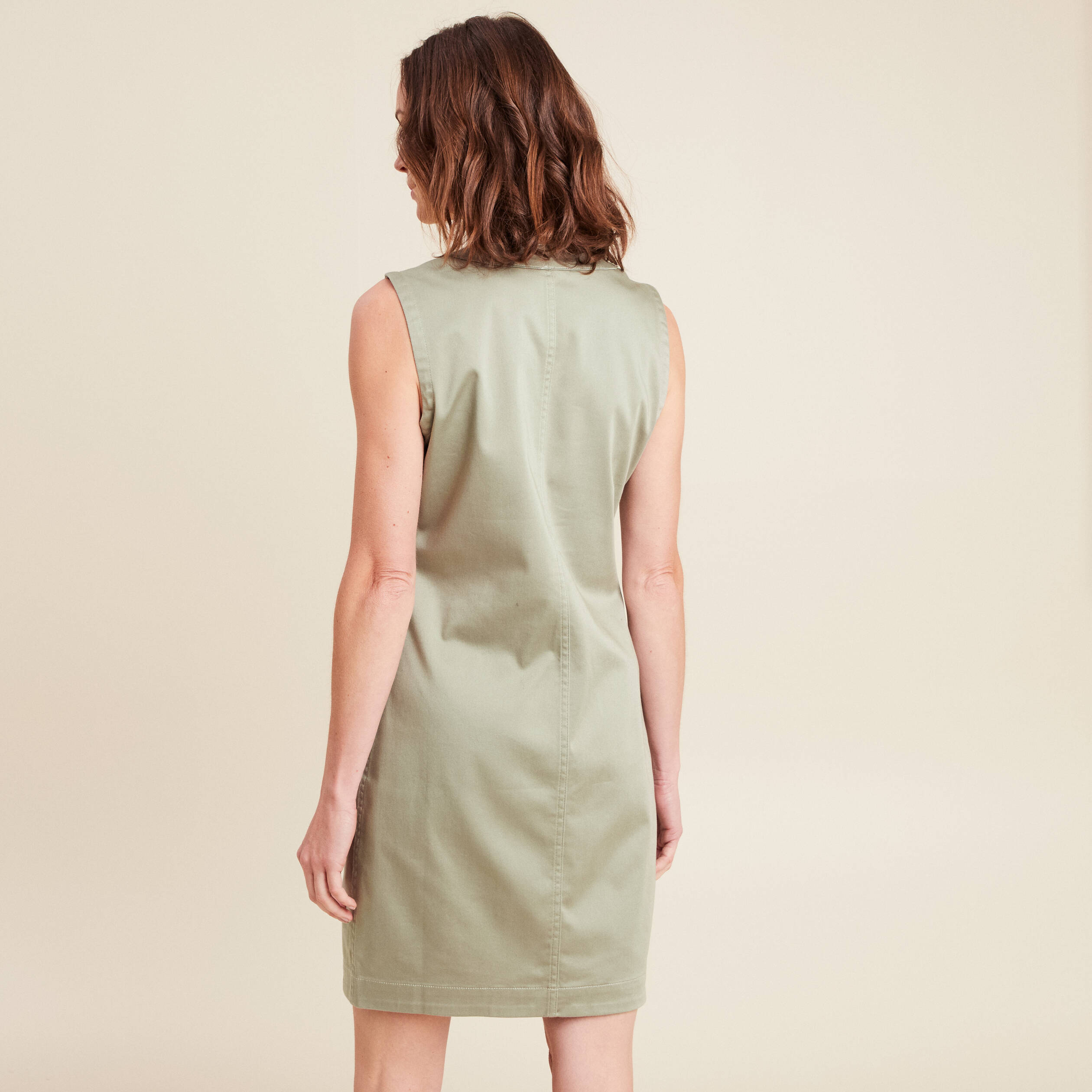 robe courte droite reversible en jean vert olive femme robe courte droite réversible en jean vert olive femme