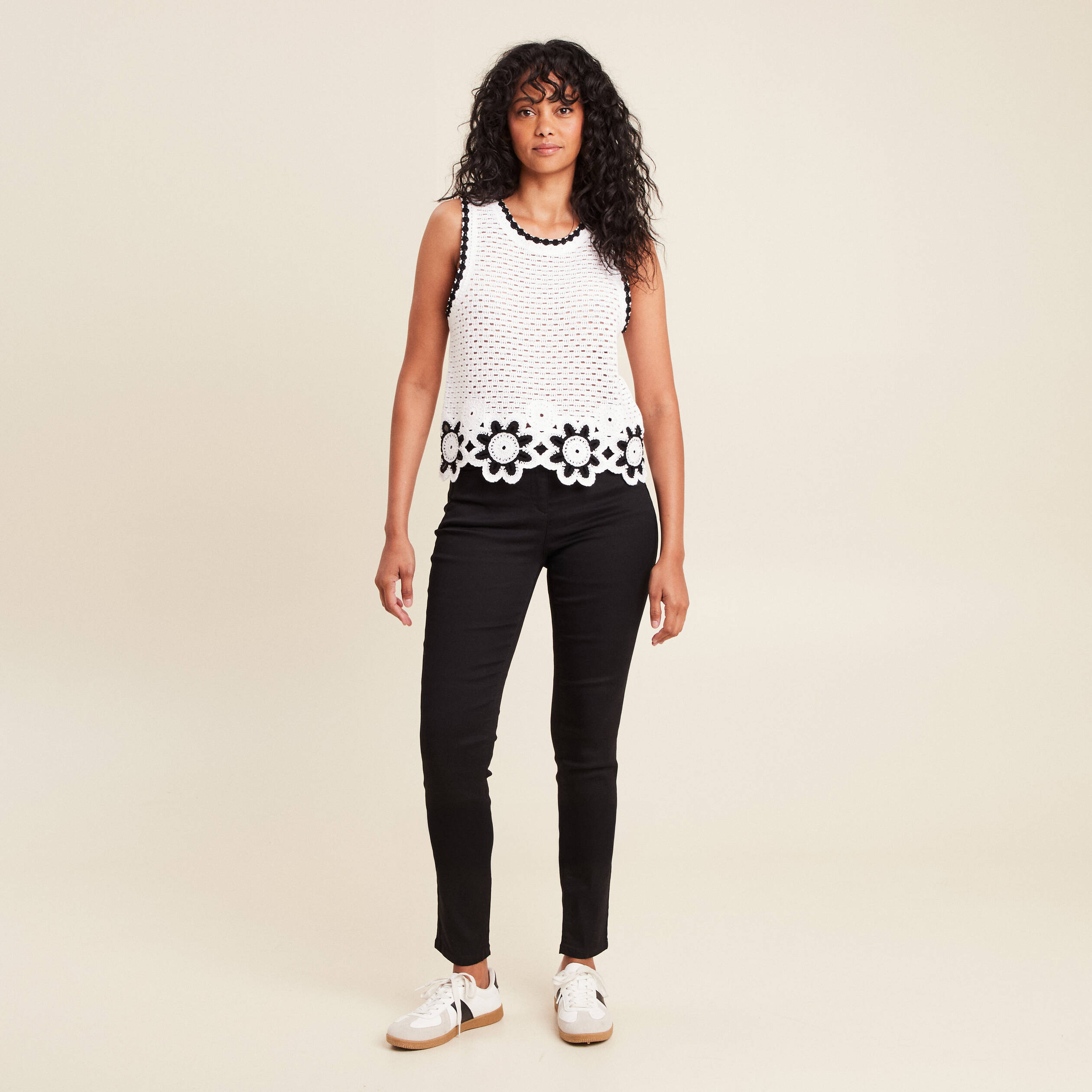 pantalon leger taille standard long noir femme Pantalon léger taille standard long noir femme
