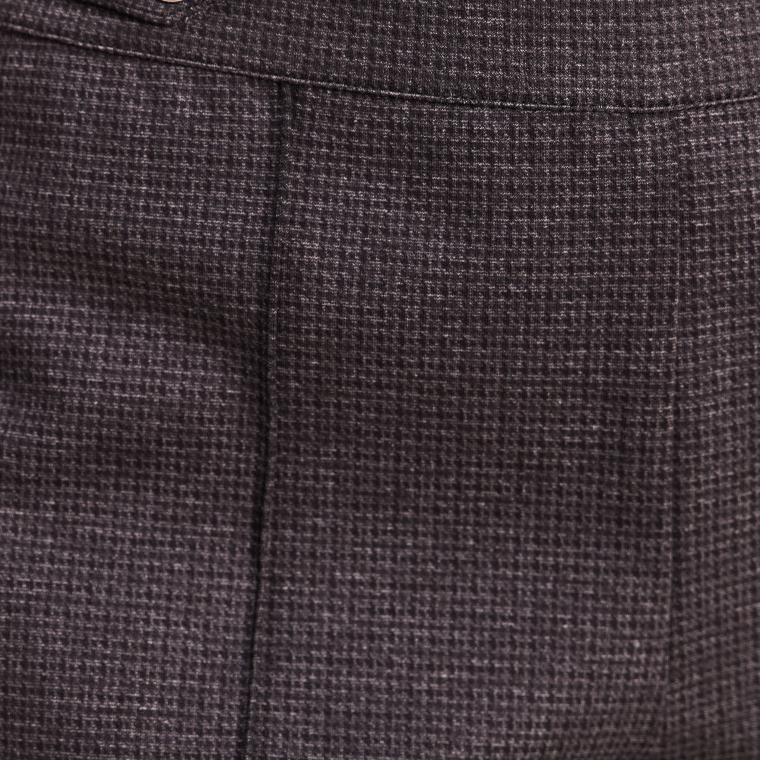 Pantalon vichy taille standard gris anthracite femme