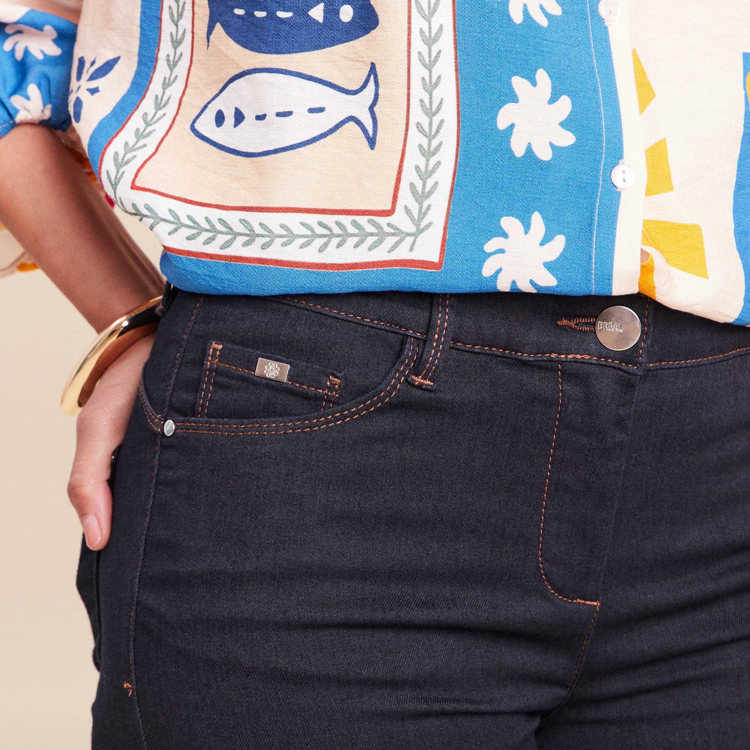 Pantalon magique l'unique denim brut femme