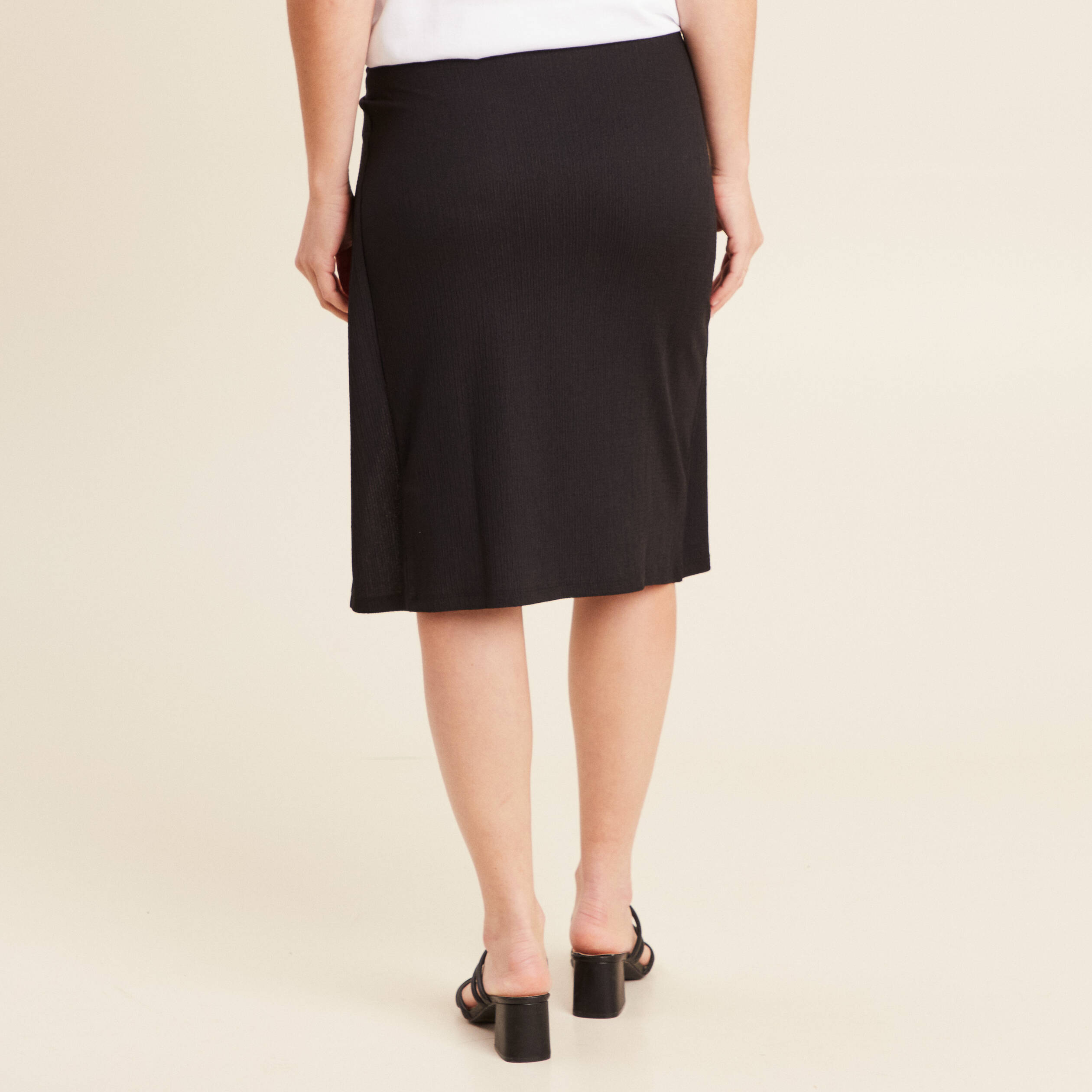 Jupe Crayon Noire Femme Marks & Spencer - Taille 14, Mi-mollet, Doublée