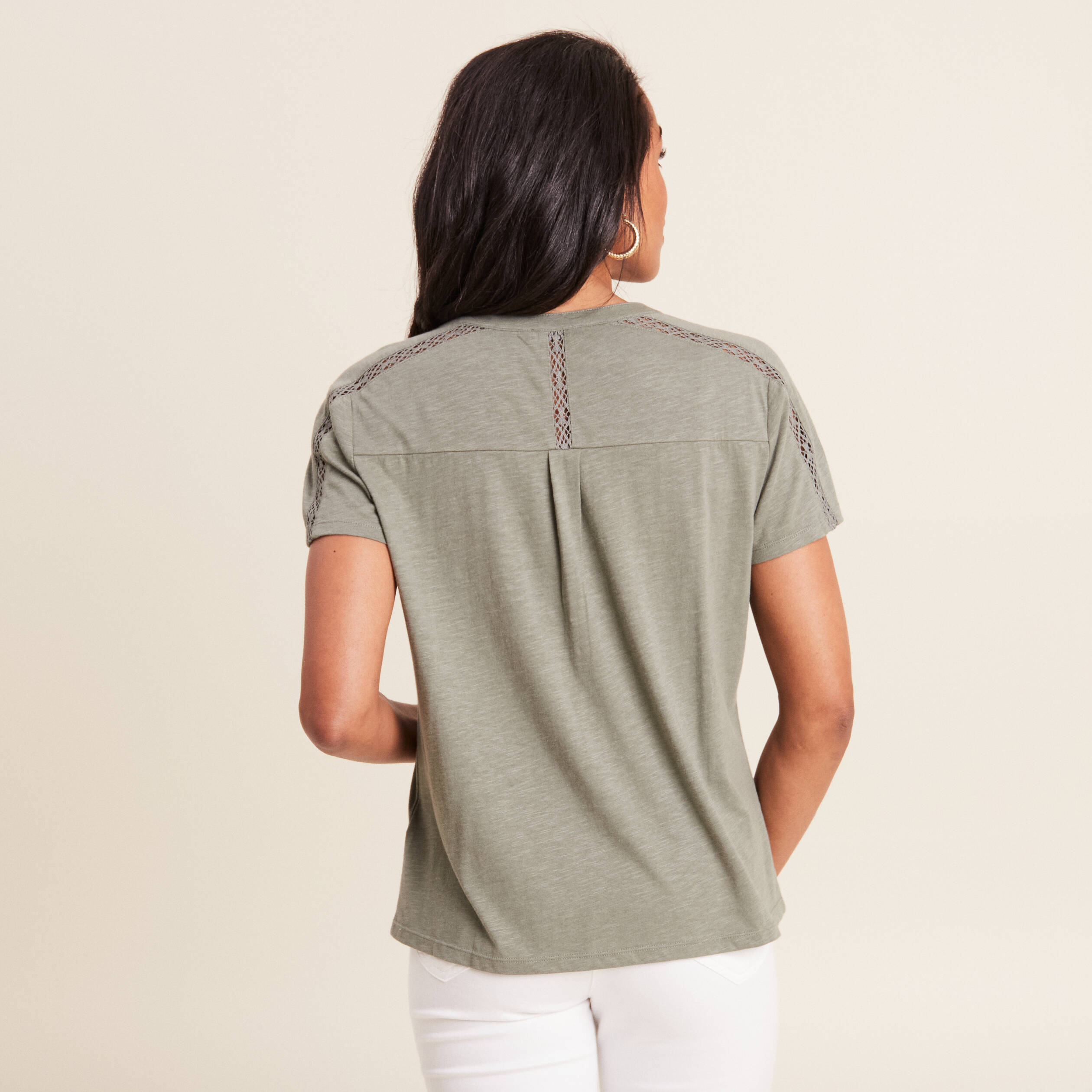 t shirt manches courtes vert clair femme T-shirt manches courtes vert clair femme