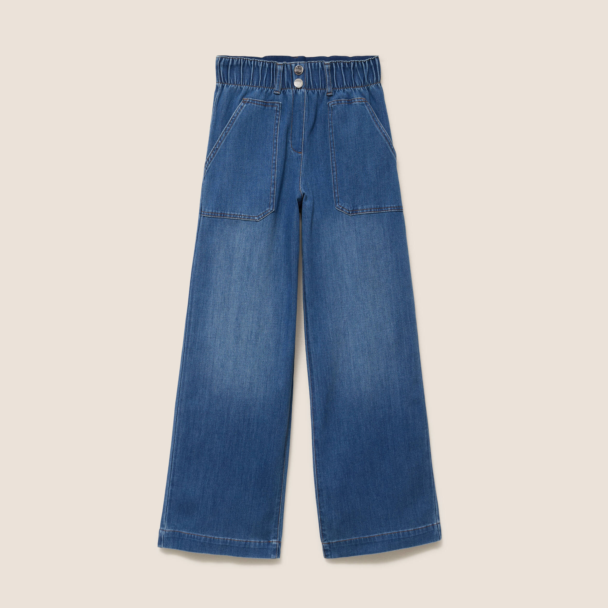 Jean denim denim stone femme