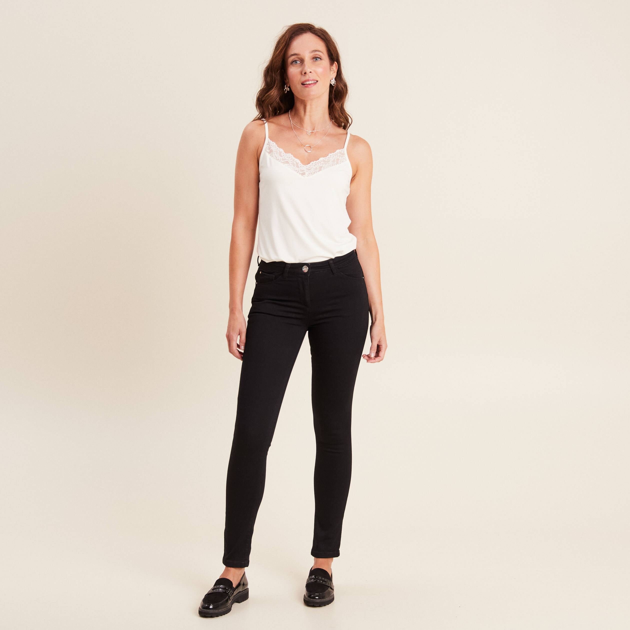 Pantalon chaud magique noir femme