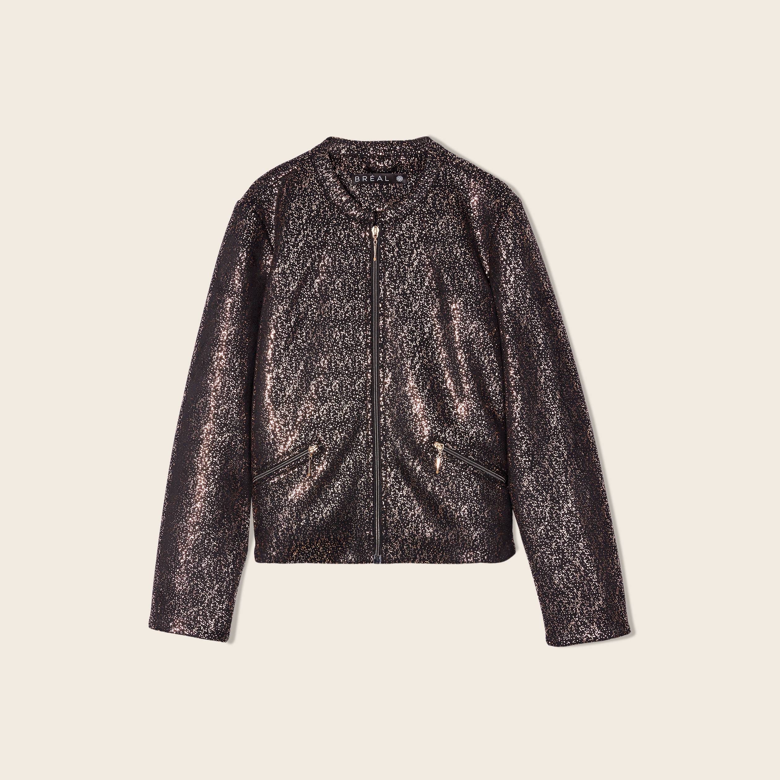 veste ajustee zippee noir femme Veste ajustée zippée noir femme